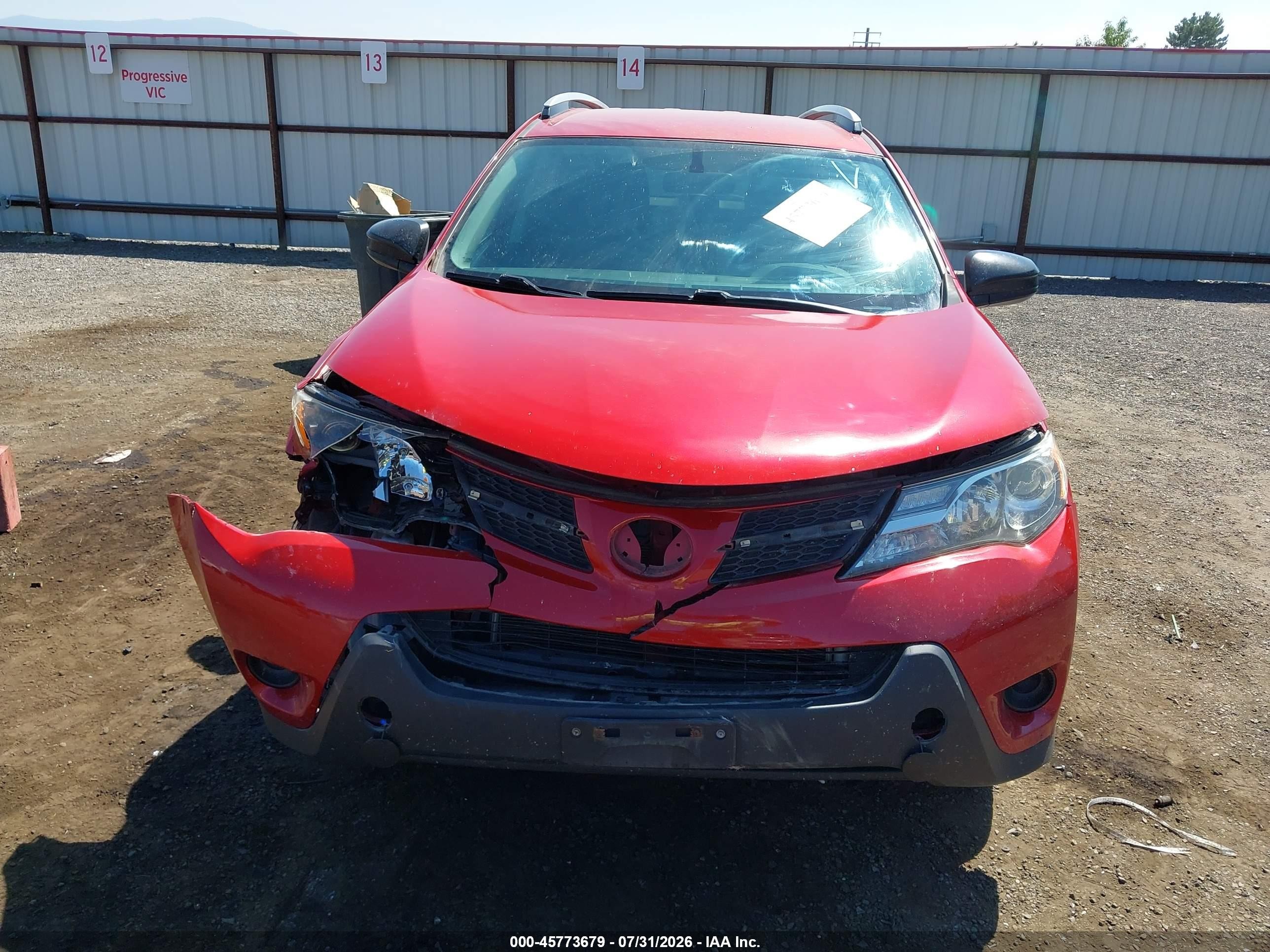 2014 Toyota Rav4 Le Maroon vin: JTMBFREV5ED051008
