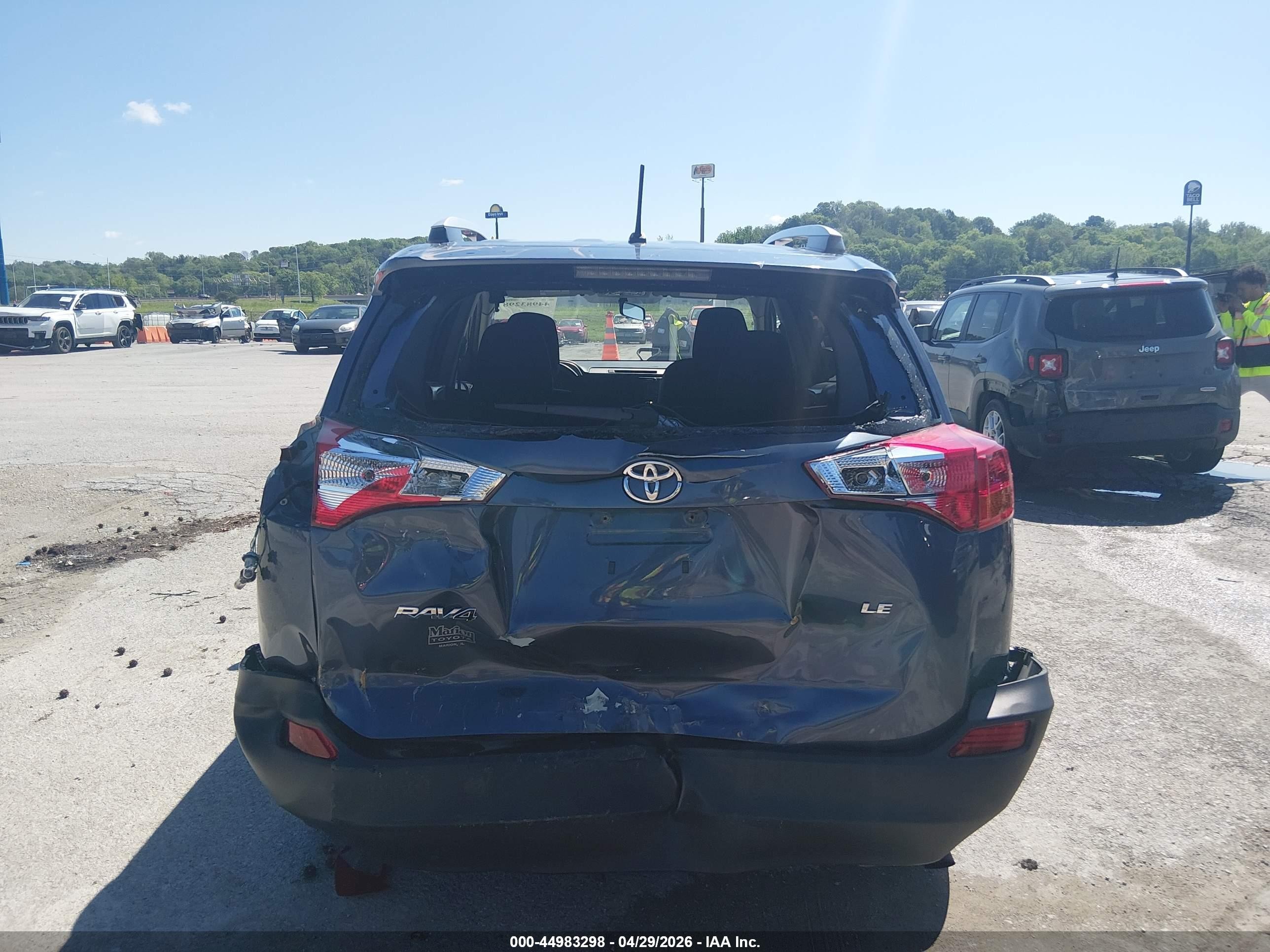 2014 Toyota Rav4 Le Синий vin: JTMBFREV5ED094327