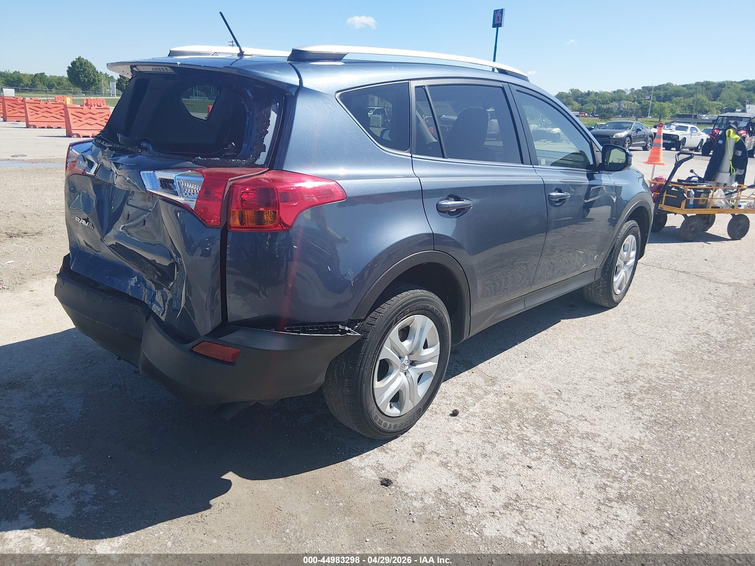 2014 Toyota Rav4 Le Синий vin: JTMBFREV5ED094327