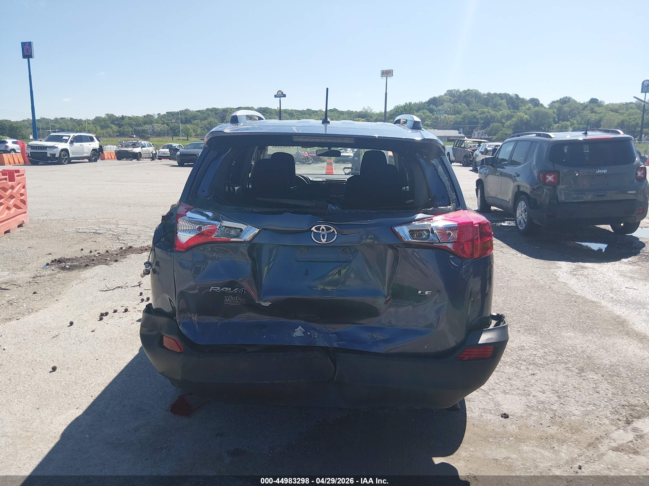 2014 Toyota Rav4 Le Синий vin: JTMBFREV5ED094327