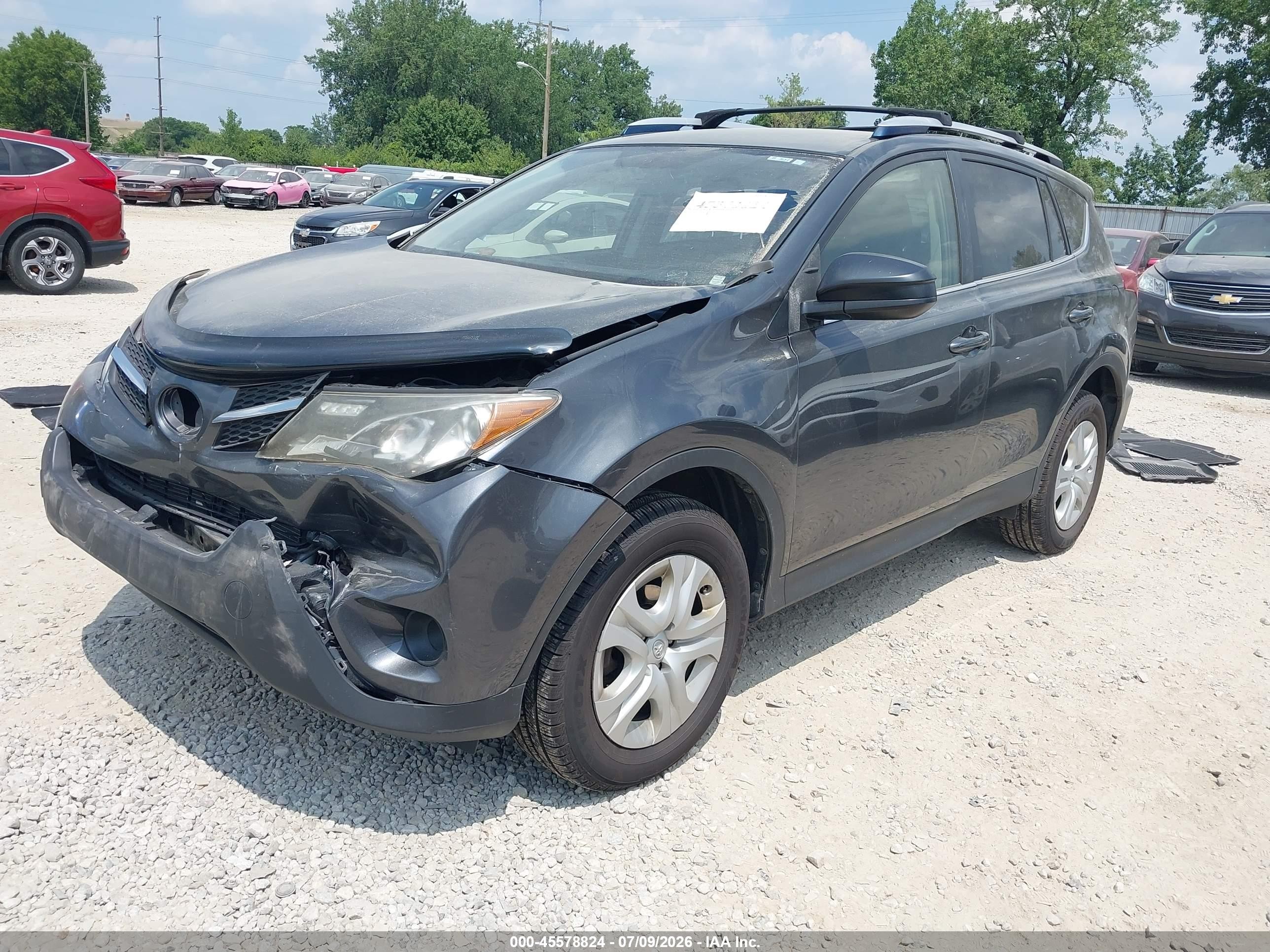2015 Toyota Rav4 Le Серый vin: JTMBFREV5FD143897