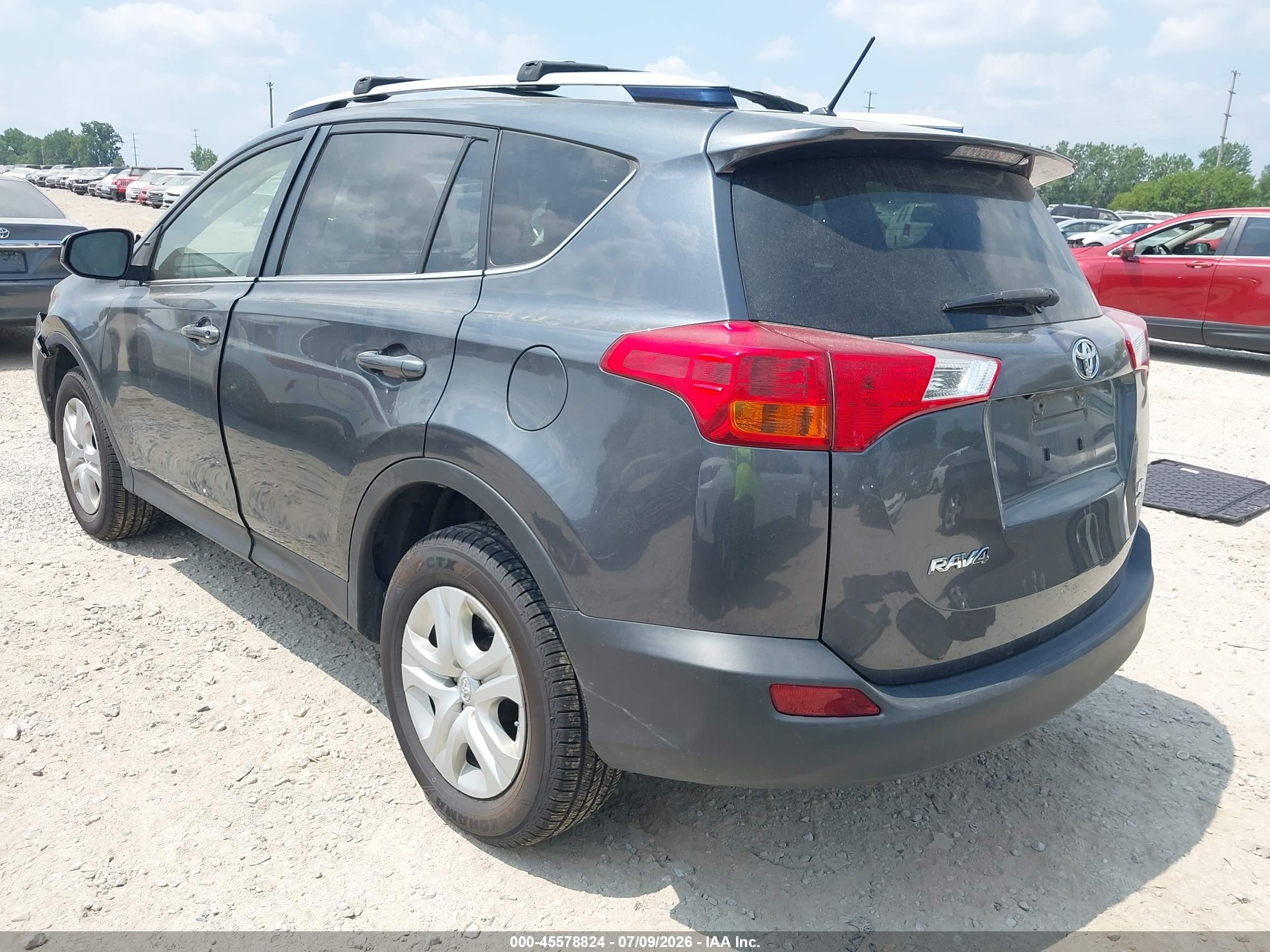 2015 Toyota Rav4 Le Серый vin: JTMBFREV5FD143897