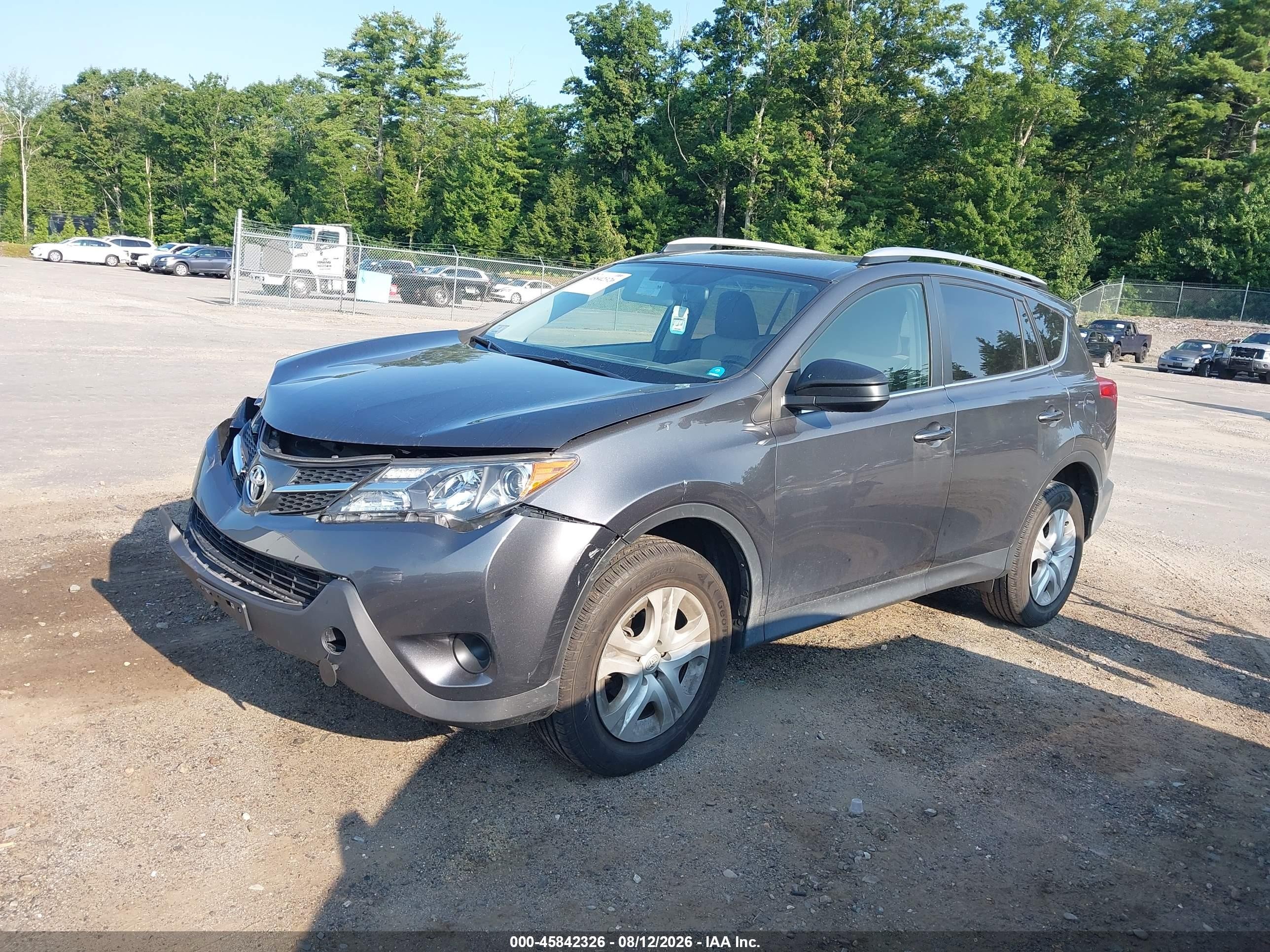 2013 Toyota Rav4 Le Серый vin: JTMBFREV6DD004407