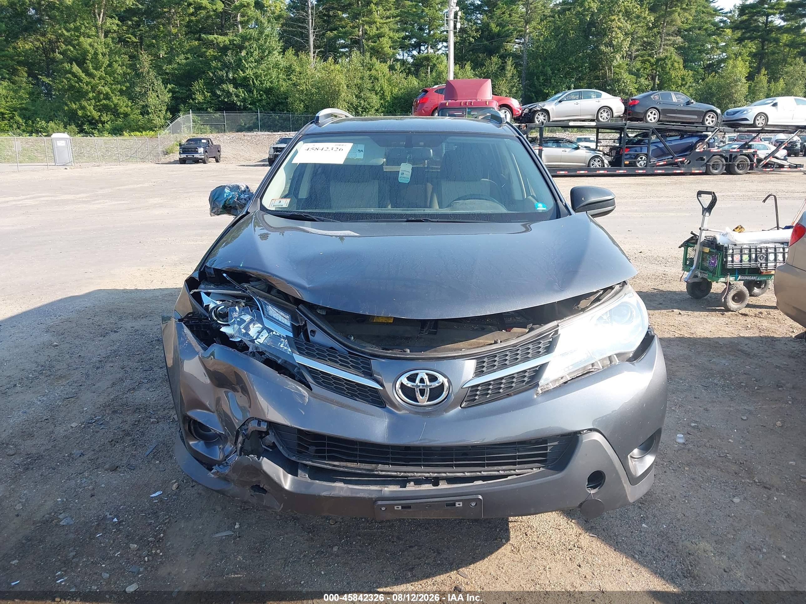 2013 Toyota Rav4 Le Серый vin: JTMBFREV6DD004407