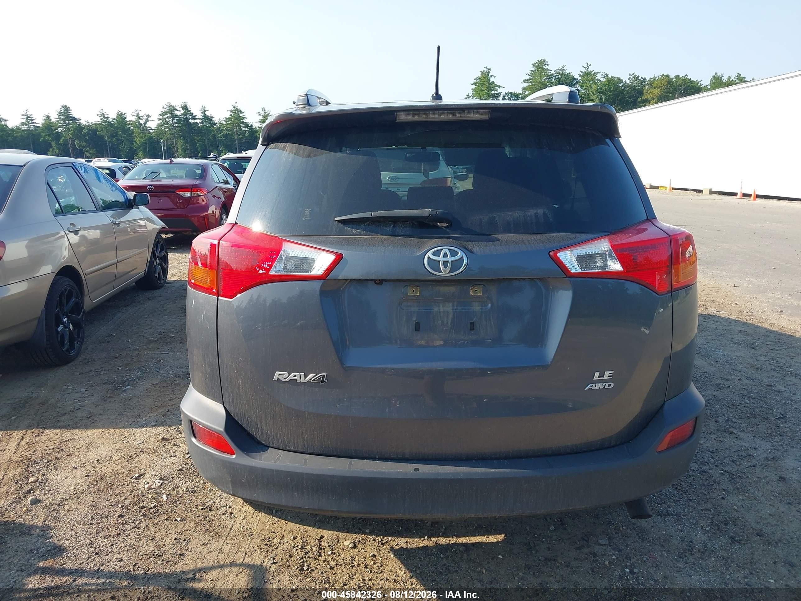 2013 Toyota Rav4 Le Серый vin: JTMBFREV6DD004407