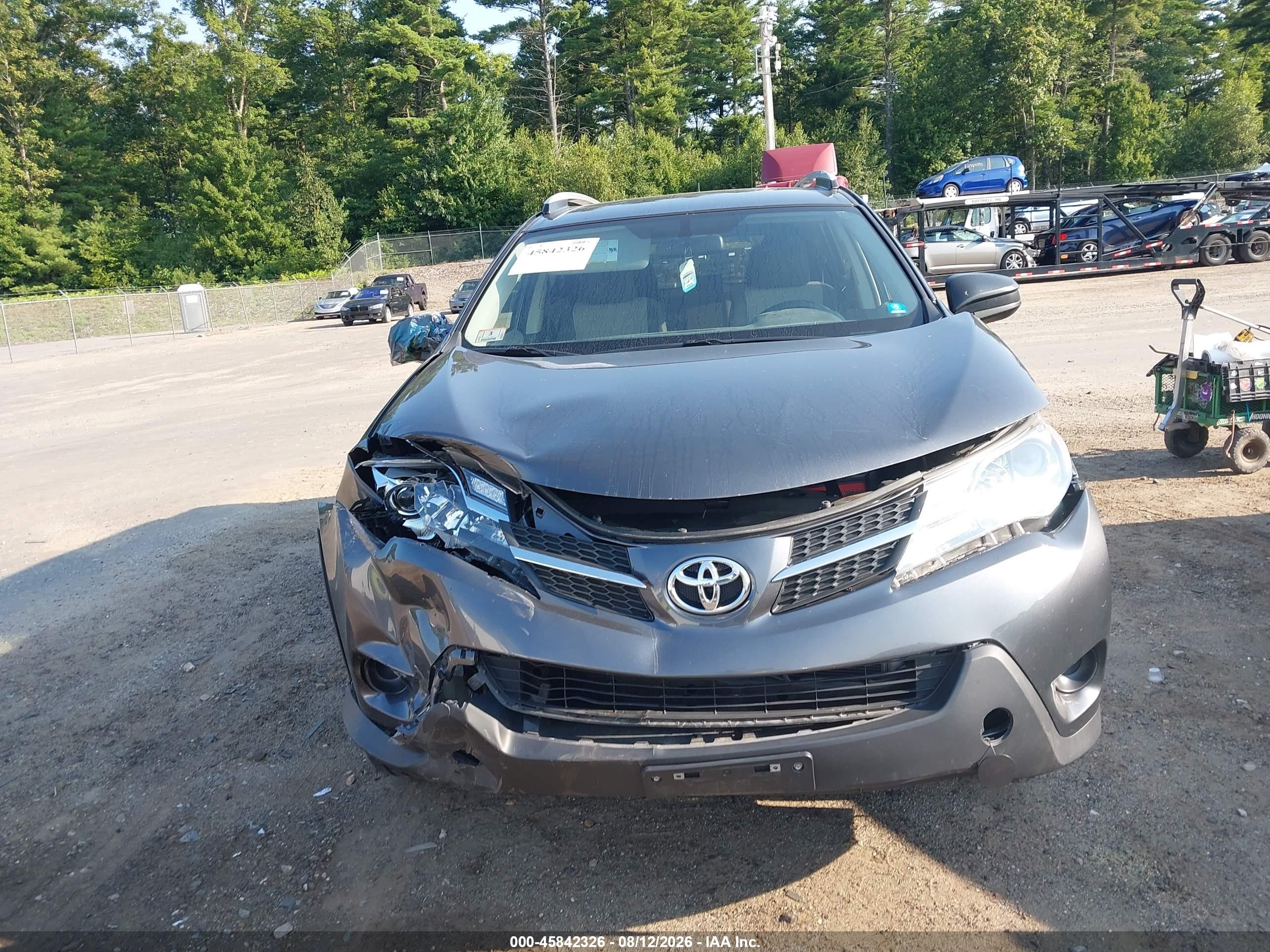 2013 Toyota Rav4 Le Серый vin: JTMBFREV6DD004407