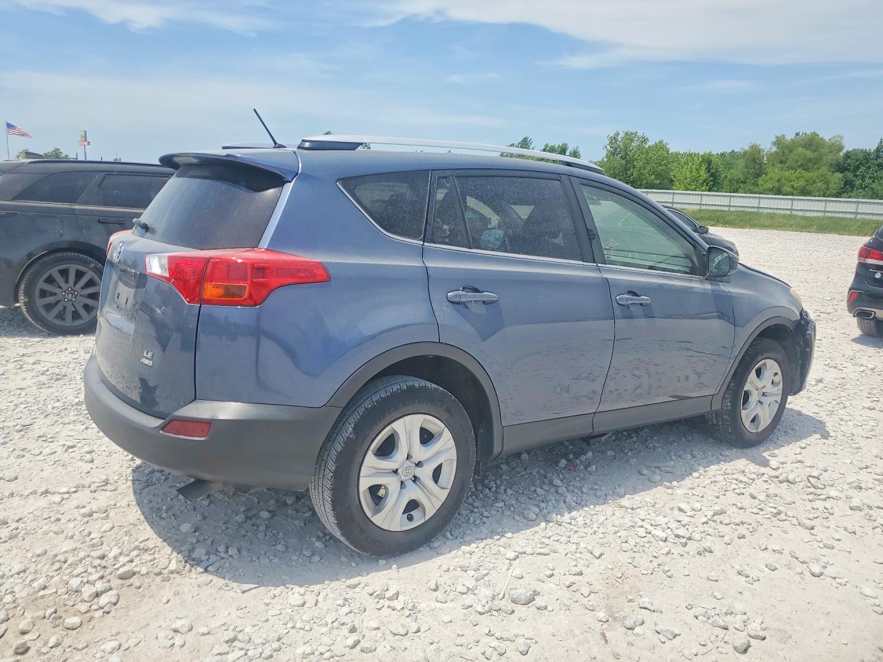 2014 Toyota Rav4 Le Blue vin: JTMBFREV6ED091307