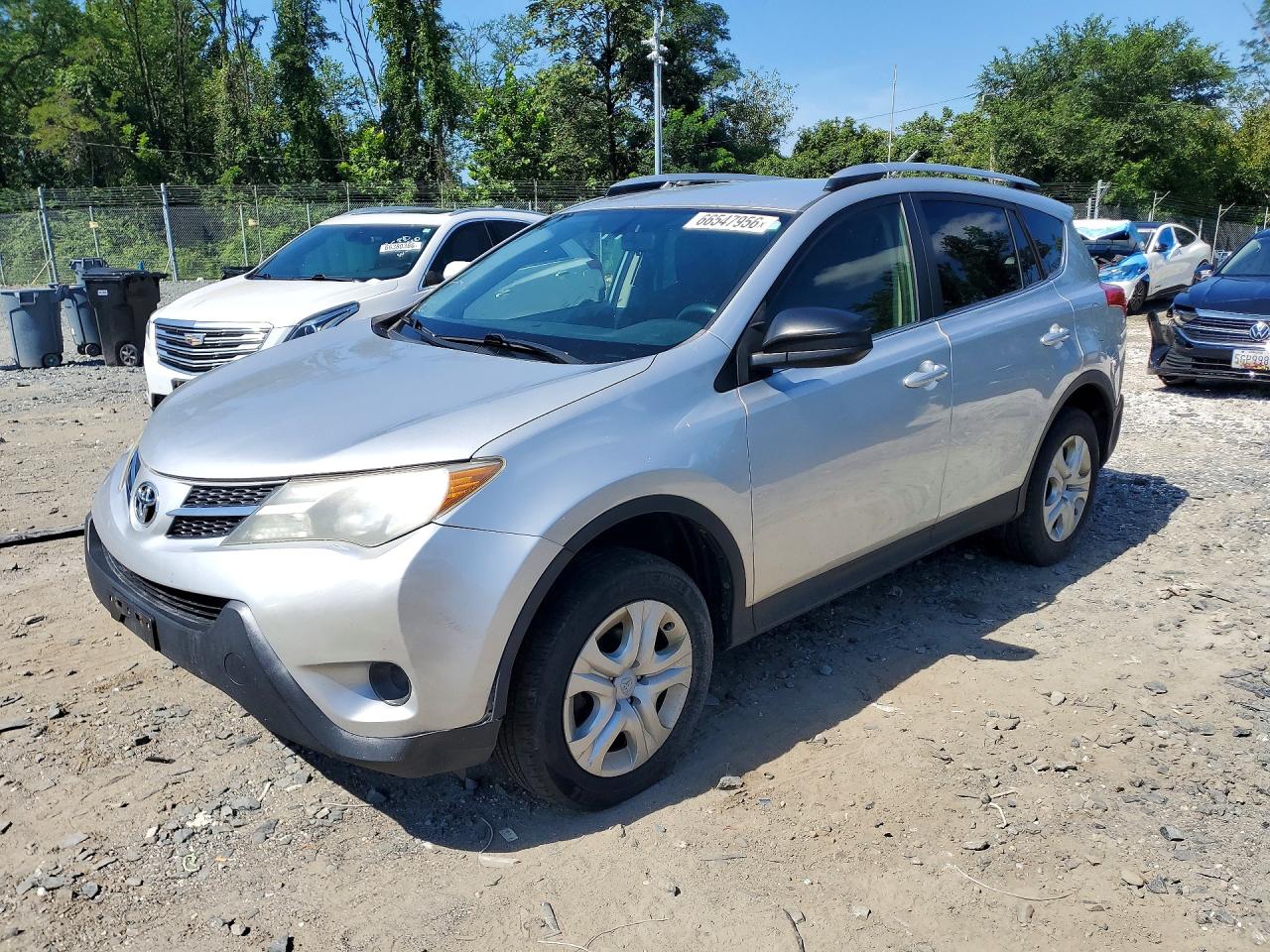 2014 Toyota Rav4 Le Silver vin: JTMBFREV6EJ003549