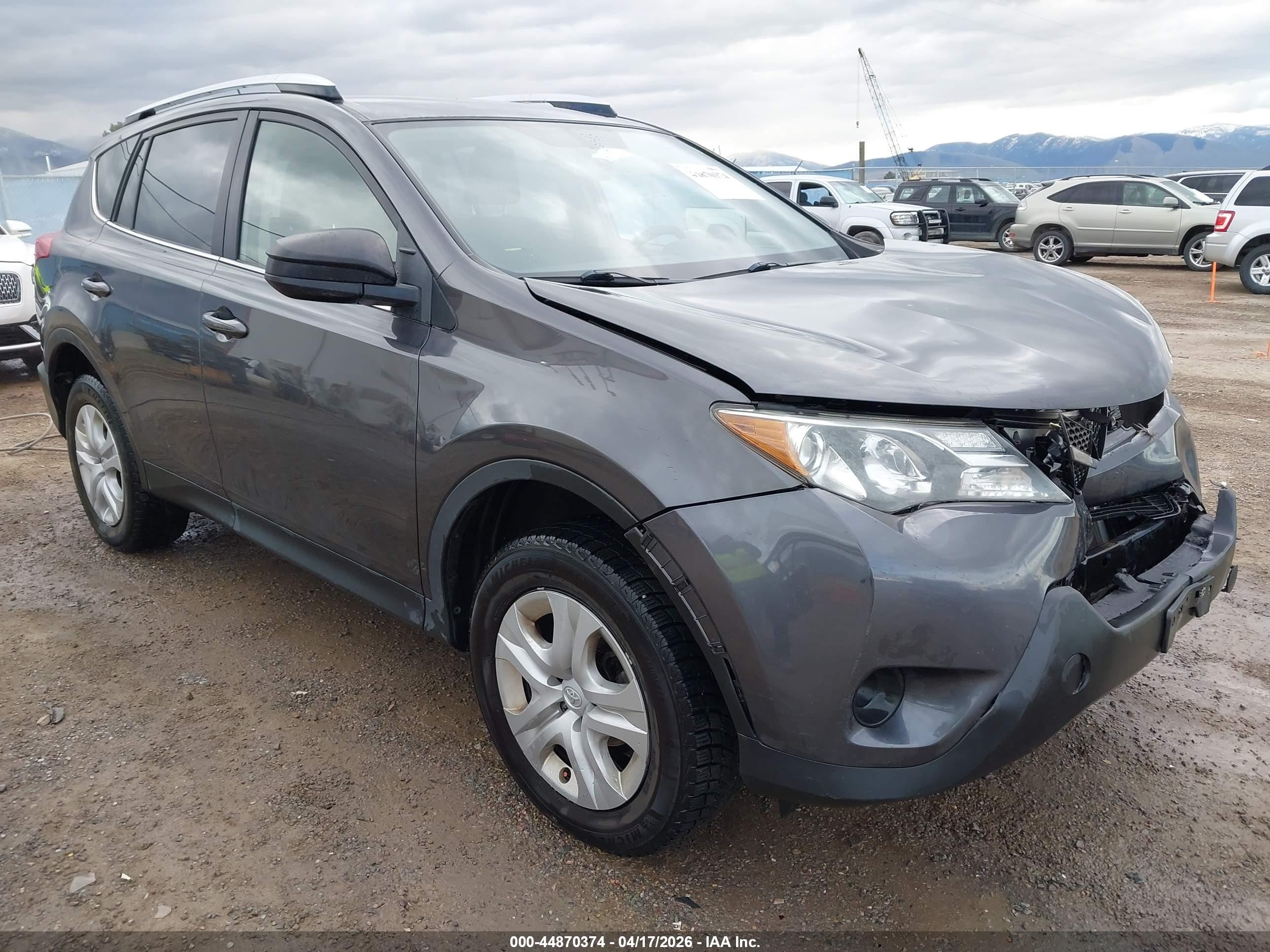 2014 Toyota Rav4 Le Gray vin: JTMBFREV6EJ006726