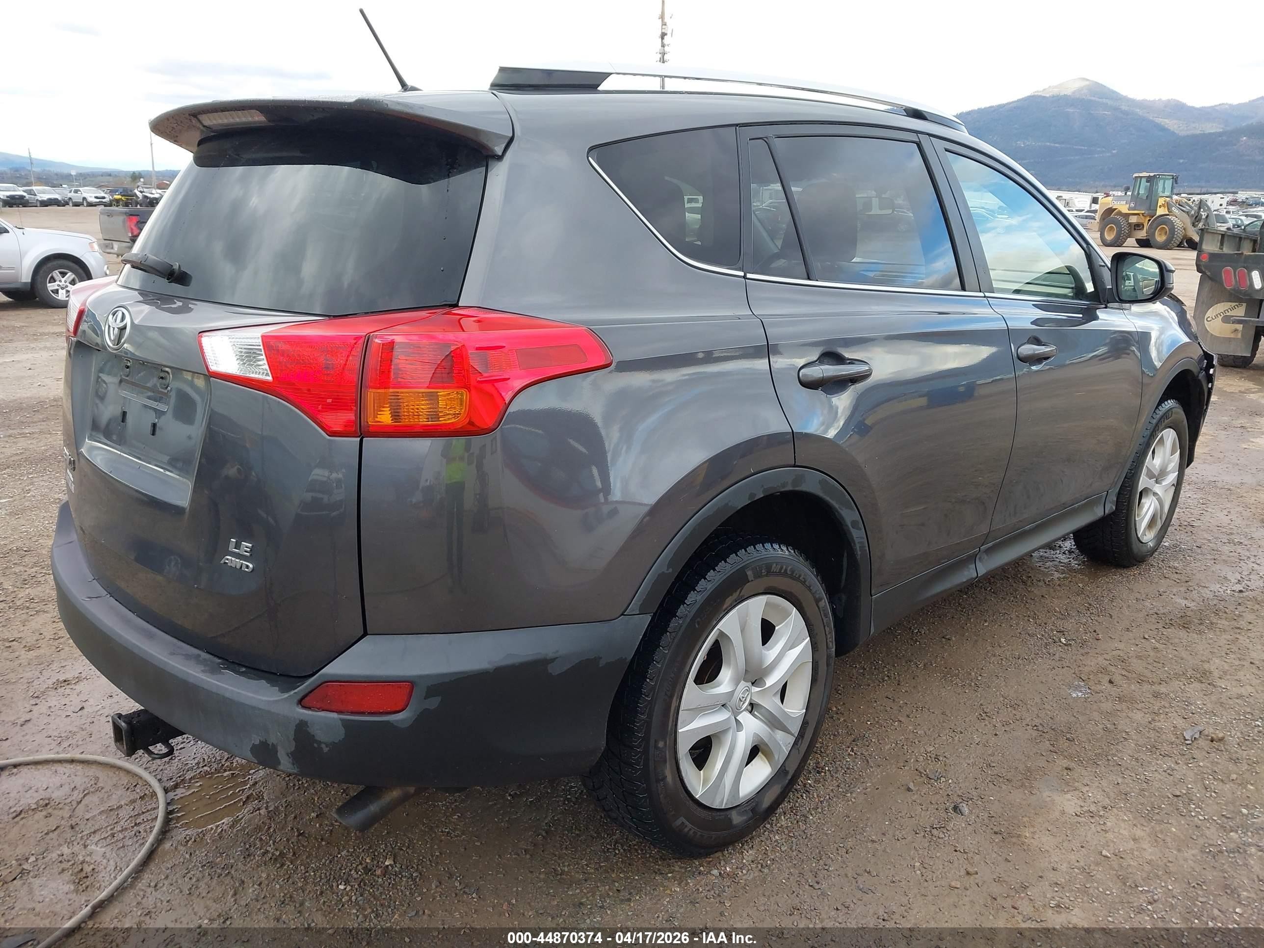 2014 Toyota Rav4 Le Gray vin: JTMBFREV6EJ006726