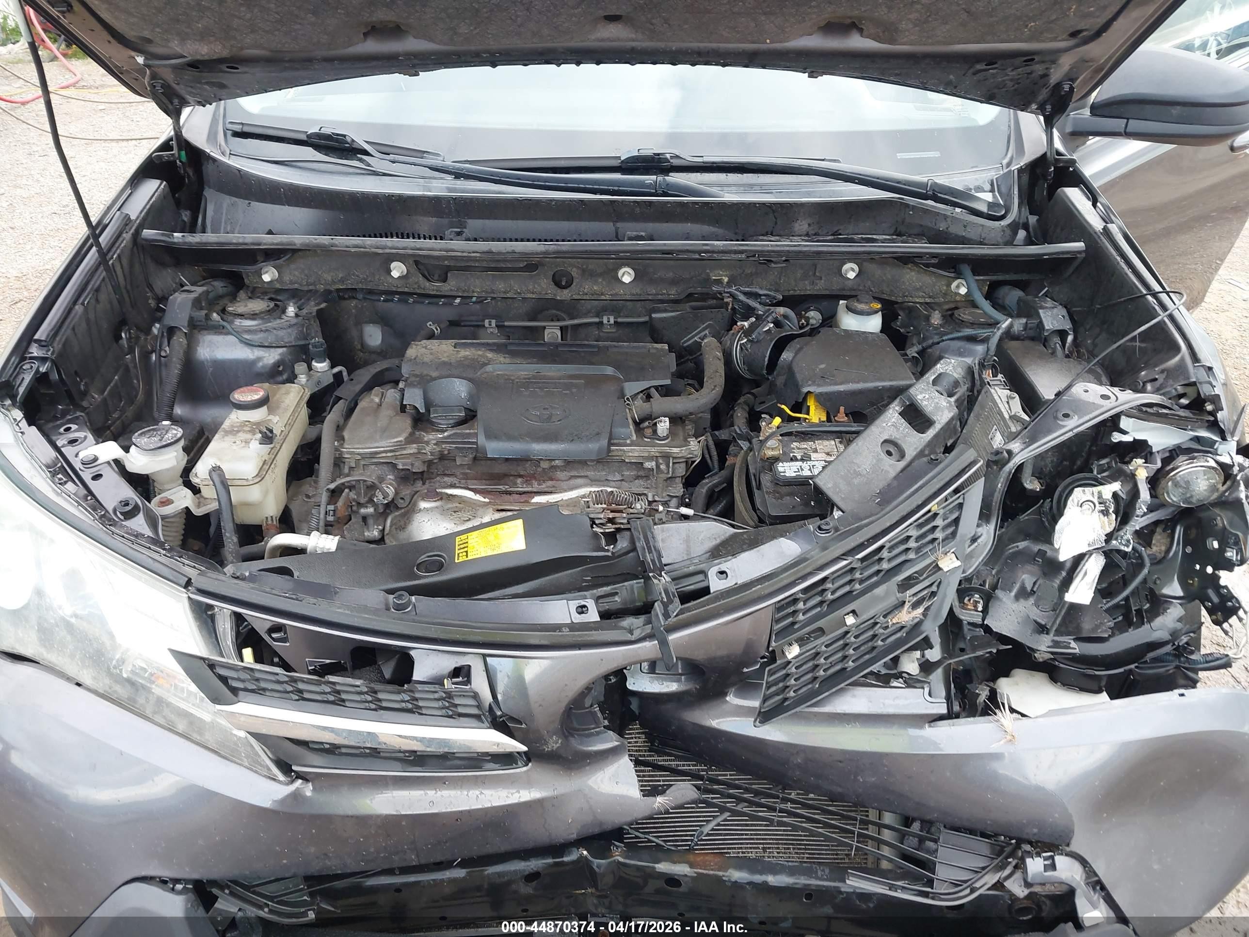 2014 Toyota Rav4 Le Gray vin: JTMBFREV6EJ006726