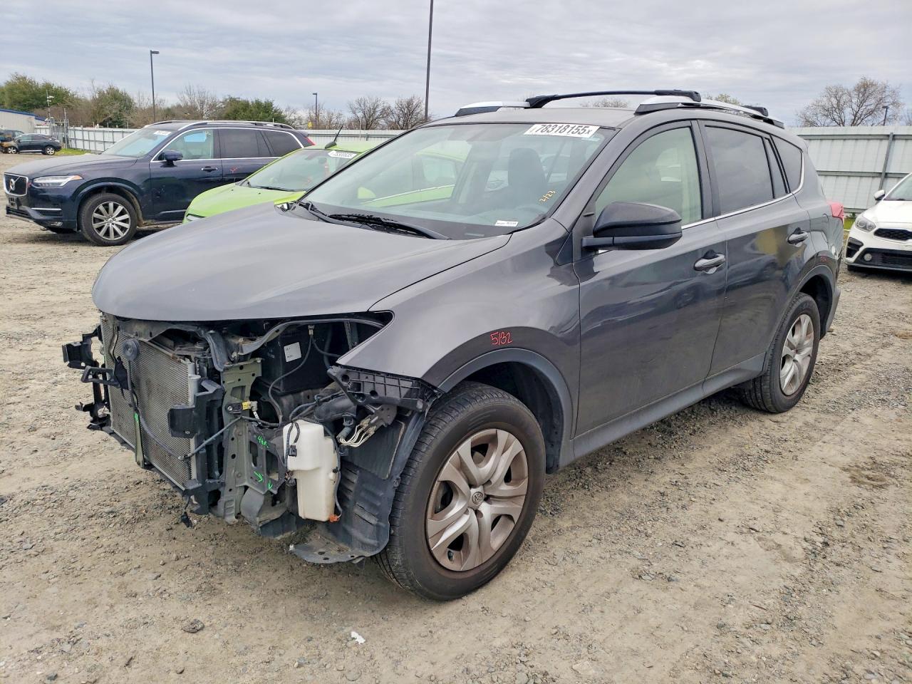 2015 Toyota Rav4 Le Gray vin: JTMBFREV6FJ026217