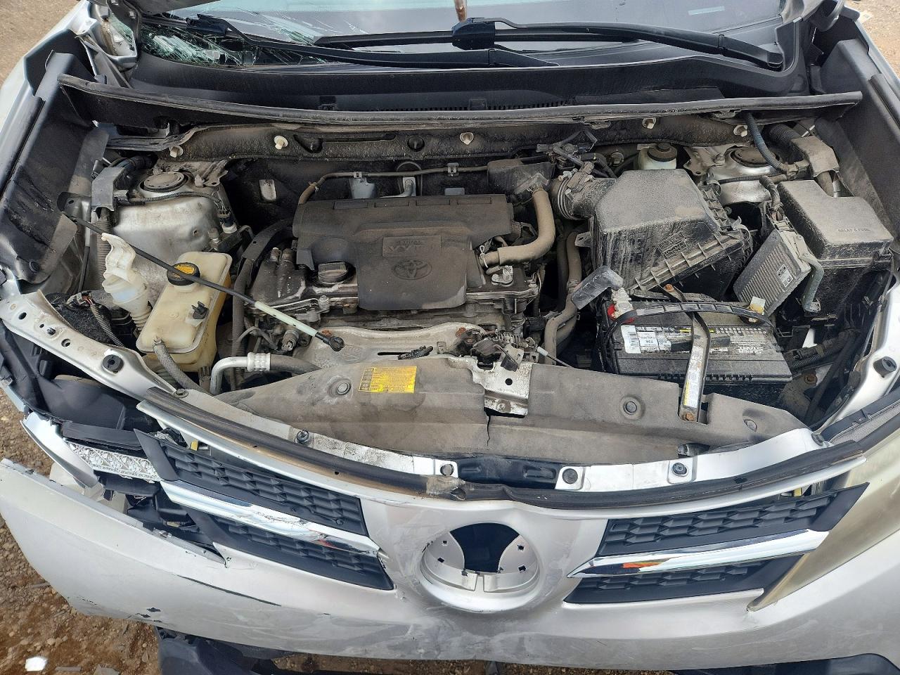 2013 Toyota Rav4 Le Silver vin: JTMBFREV7D5000487