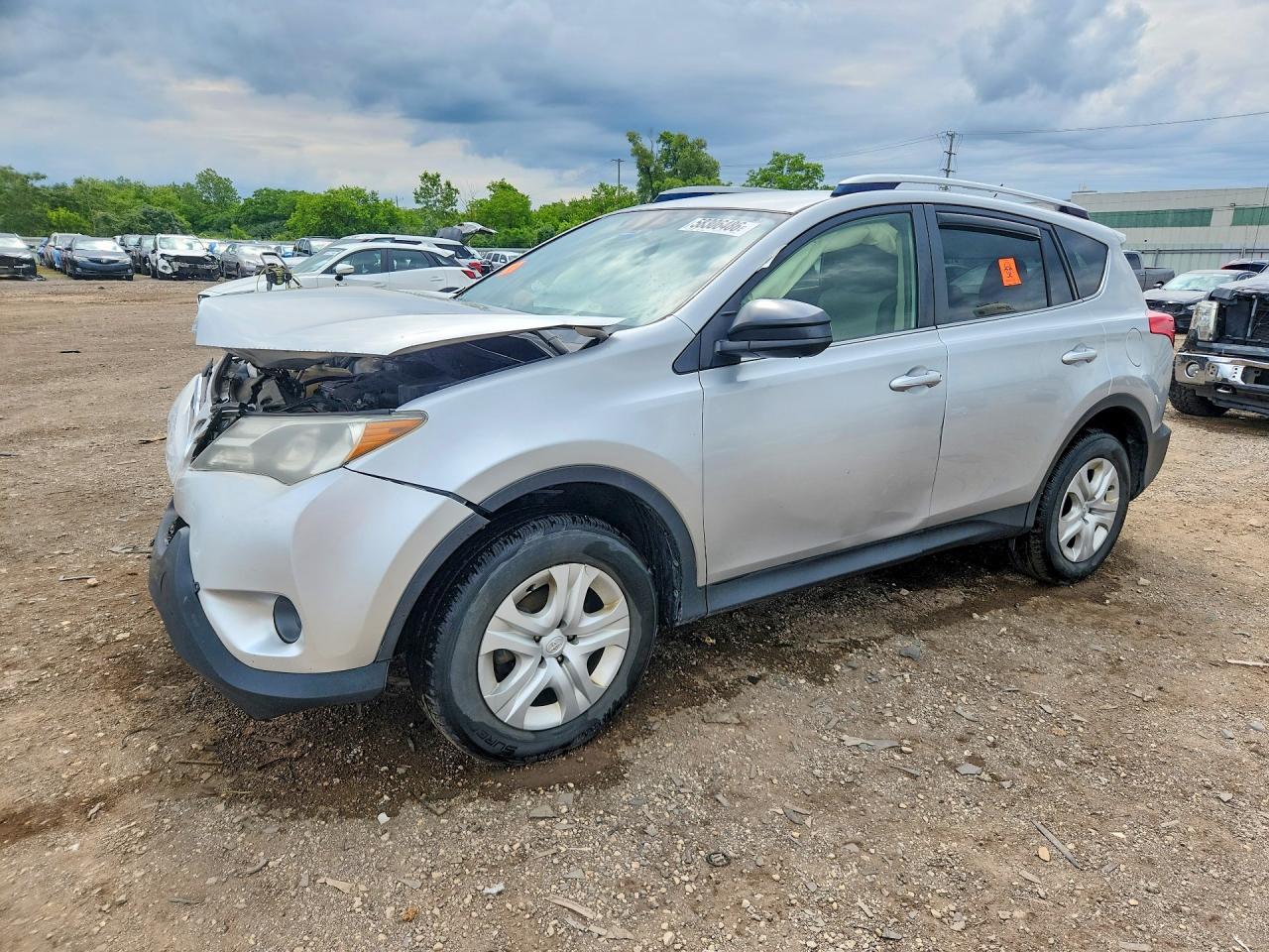 2013 Toyota Rav4 Le Silver vin: JTMBFREV7D5000487
