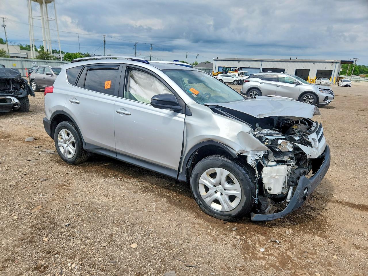 2013 Toyota Rav4 Le Silver vin: JTMBFREV7D5000487