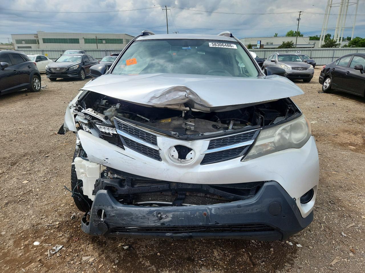 2013 Toyota Rav4 Le Silver vin: JTMBFREV7D5000487