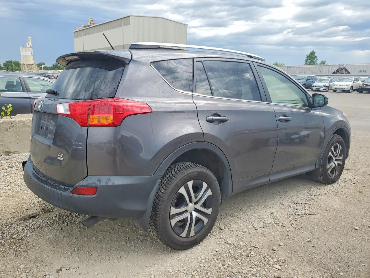 2013 Toyota Rav4 Le Серый vin: JTMBFREV7D5013563