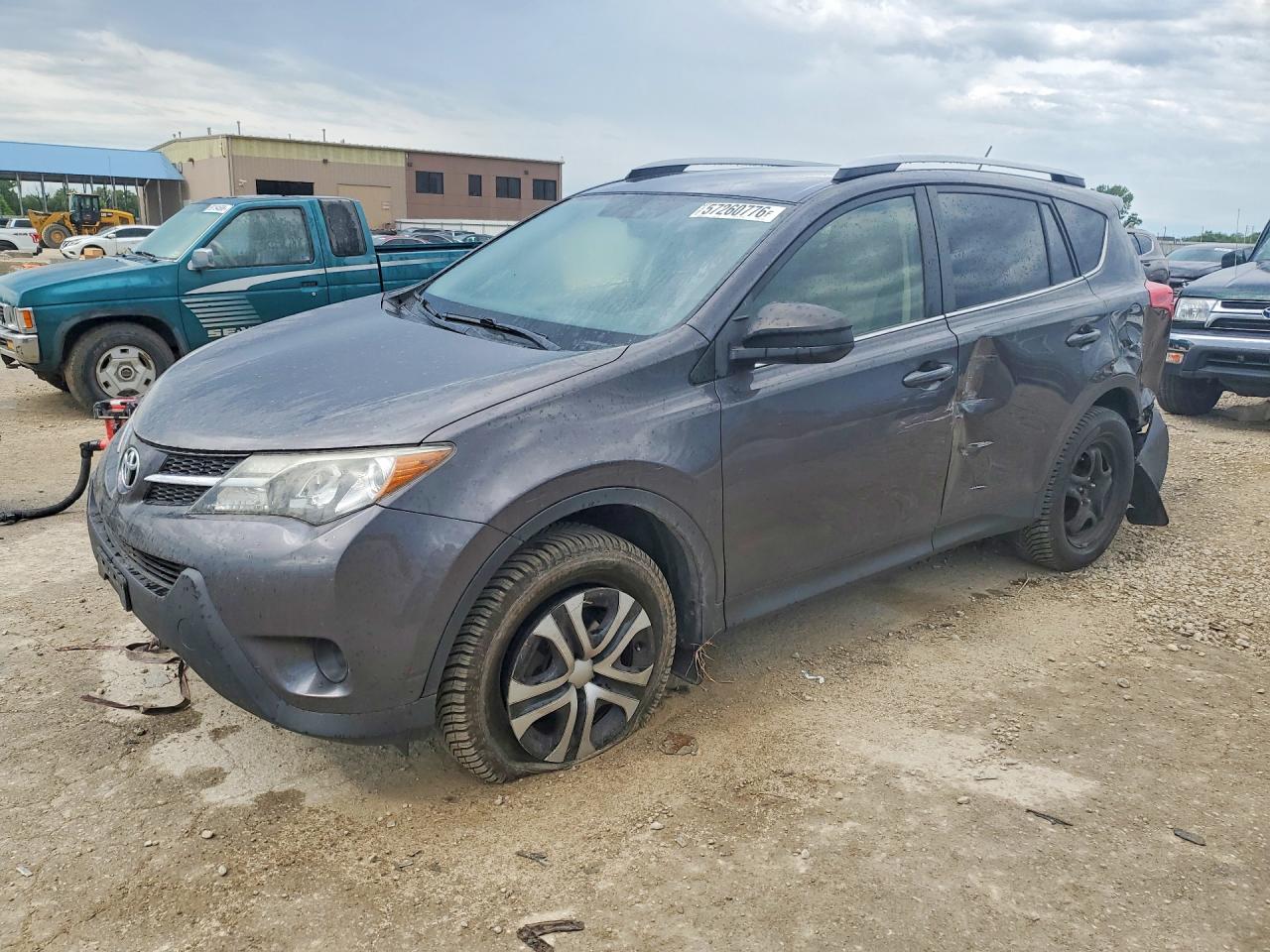 2013 Toyota Rav4 Le Серый vin: JTMBFREV7D5013563