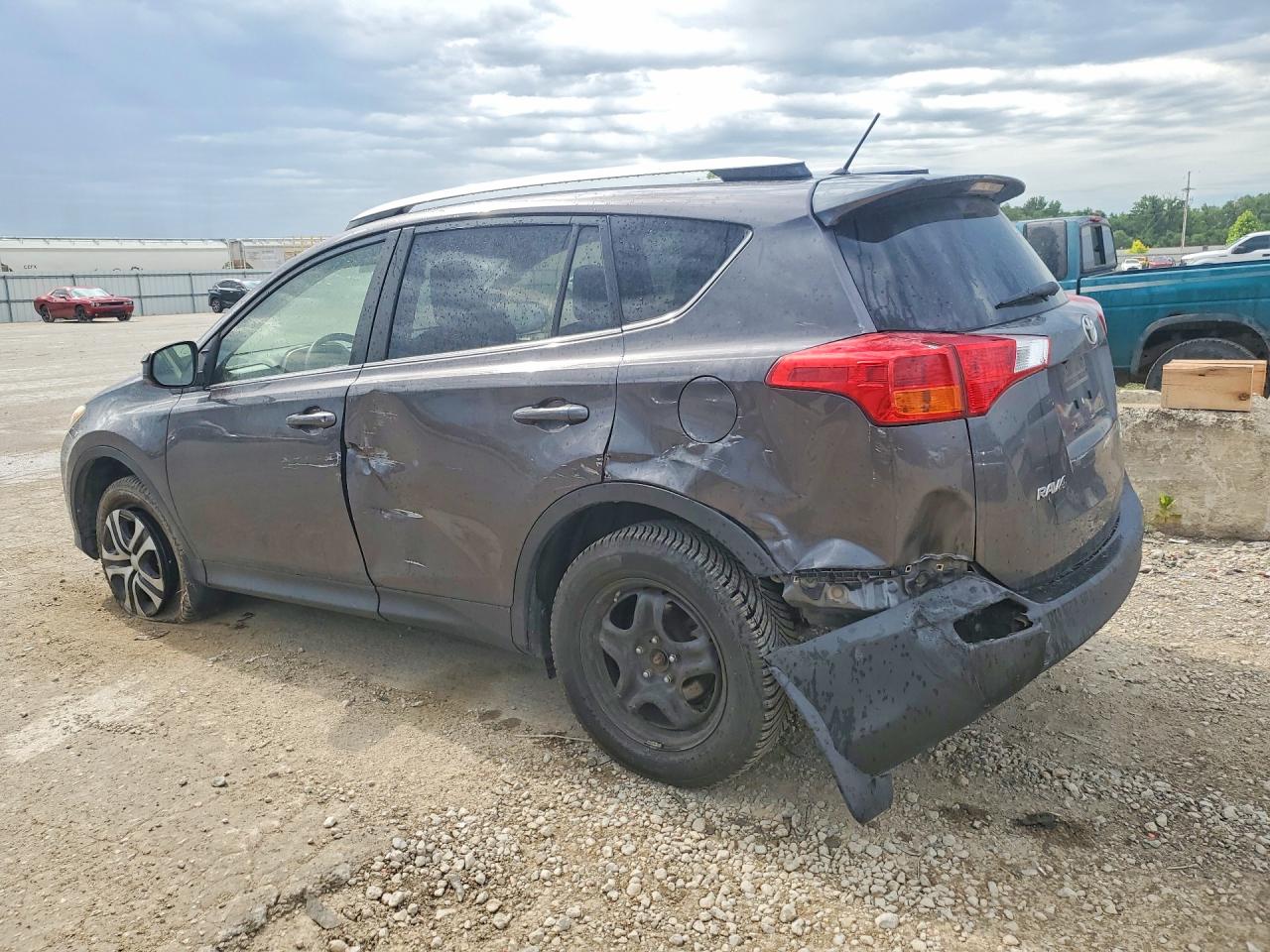 2013 Toyota Rav4 Le Серый vin: JTMBFREV7D5013563