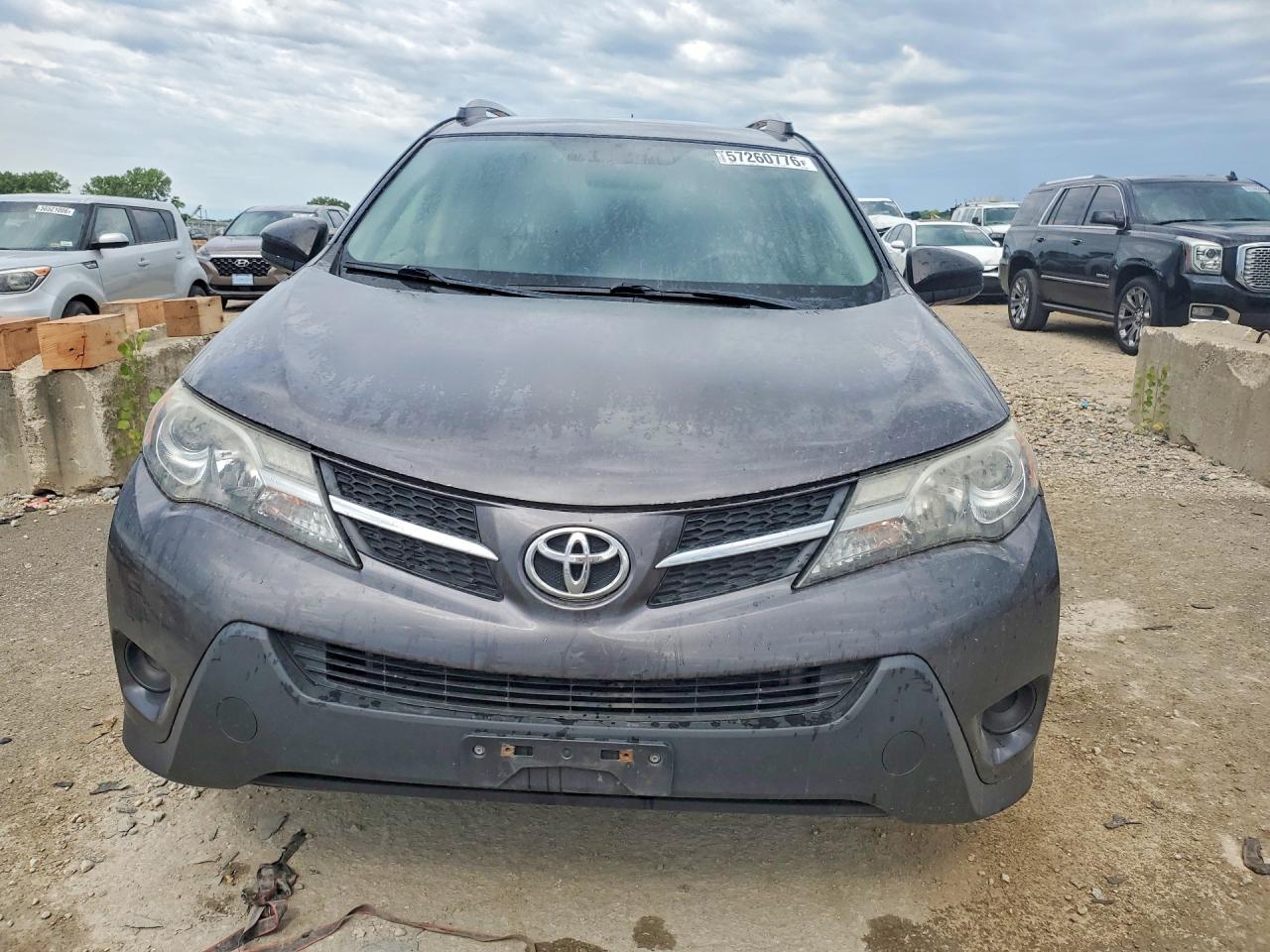 2013 Toyota Rav4 Le Серый vin: JTMBFREV7D5013563