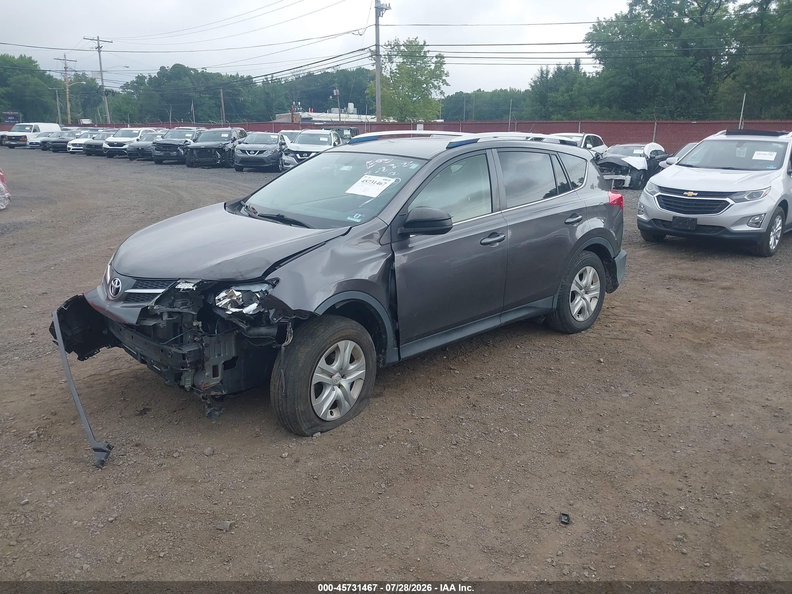 2013 Toyota Rav4 Le Gray vin: JTMBFREV7D5023641