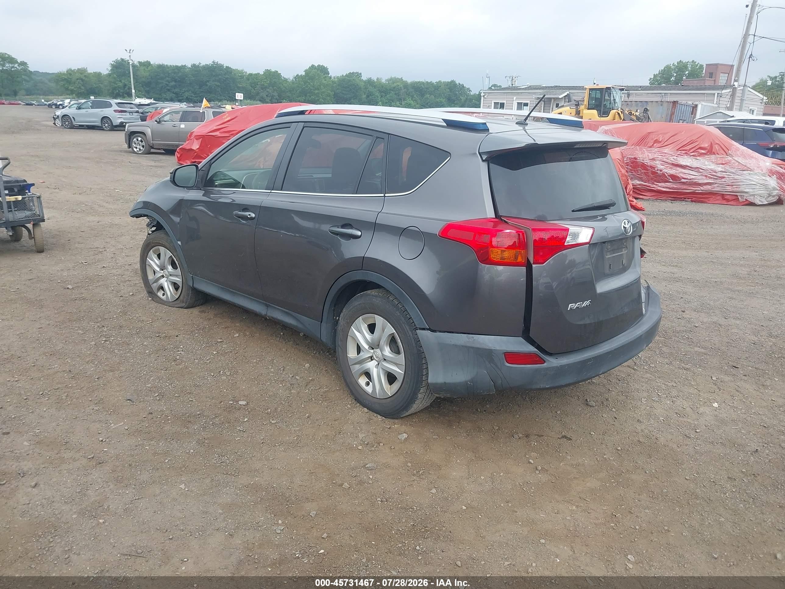2013 Toyota Rav4 Le Gray vin: JTMBFREV7D5023641