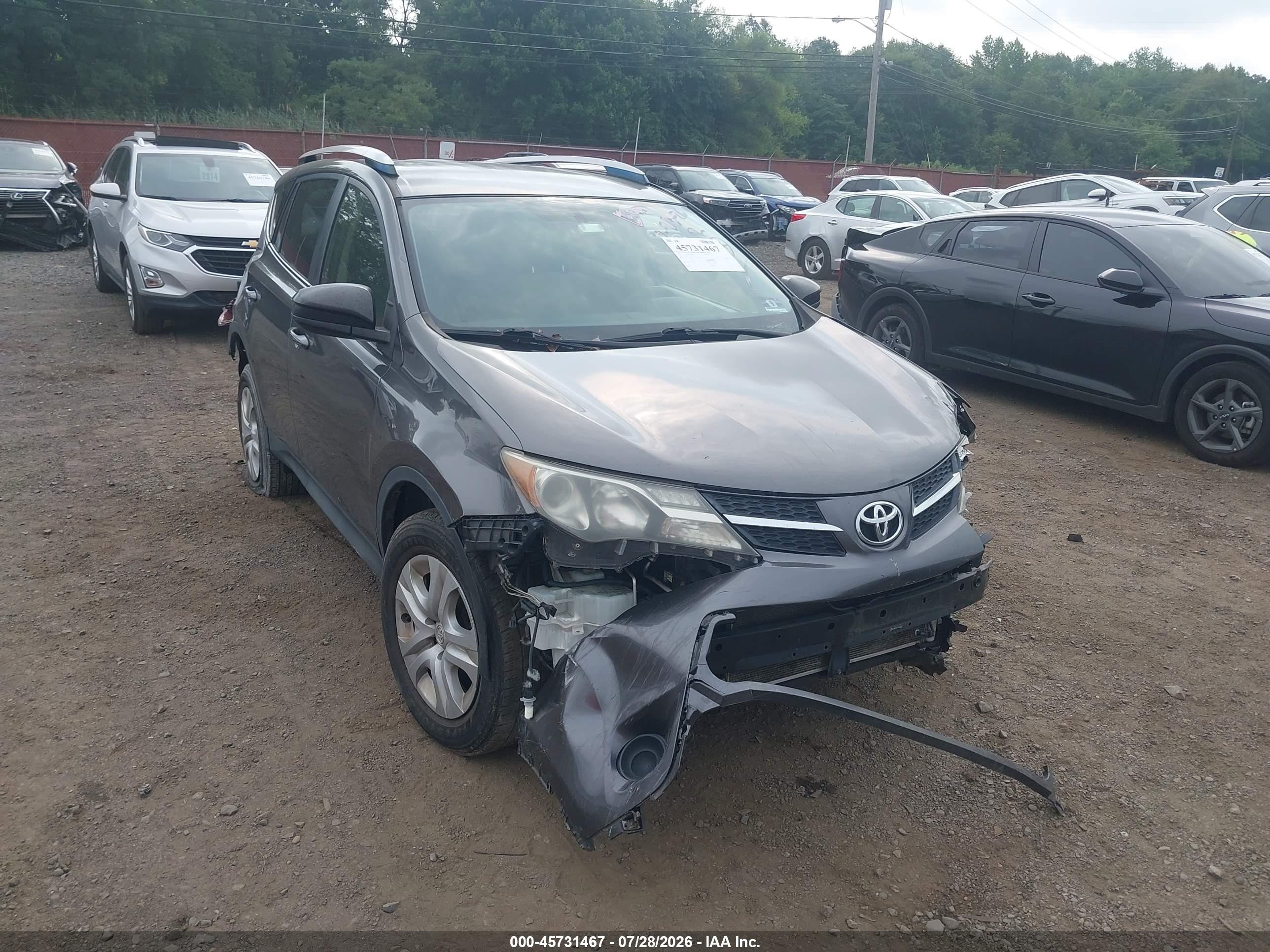 2013 Toyota Rav4 Le Gray vin: JTMBFREV7D5023641
