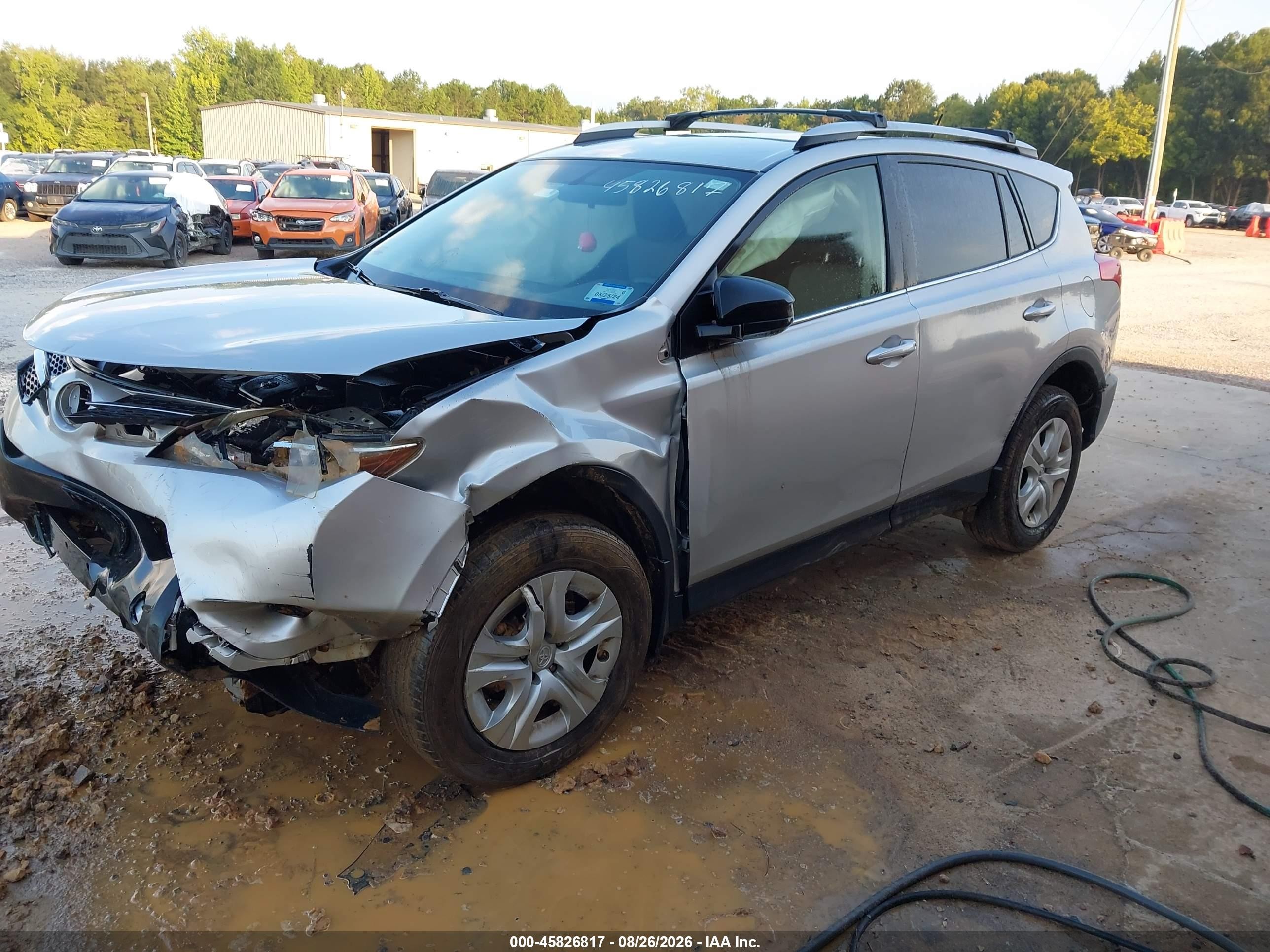 2013 Toyota Rav4 Le Silver vin: JTMBFREV7DD012614
