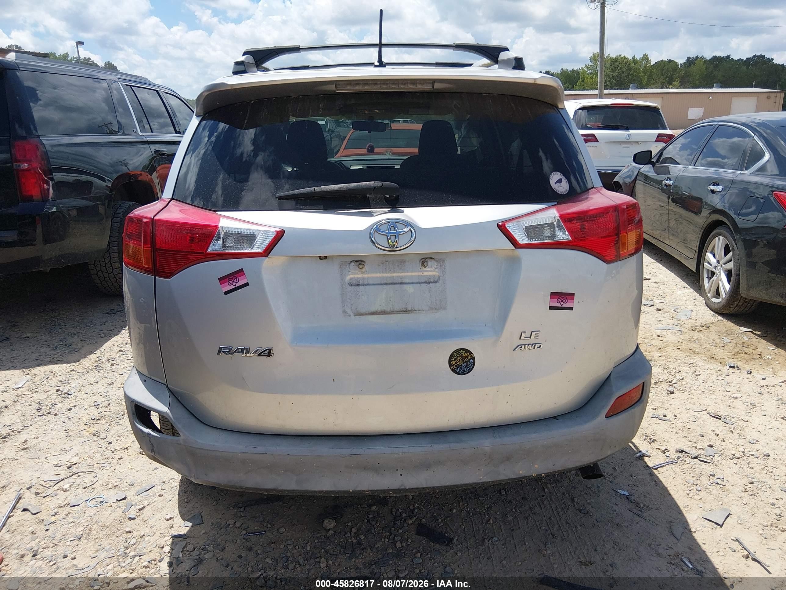 2013 Toyota Rav4 Le Silver vin: JTMBFREV7DD012614