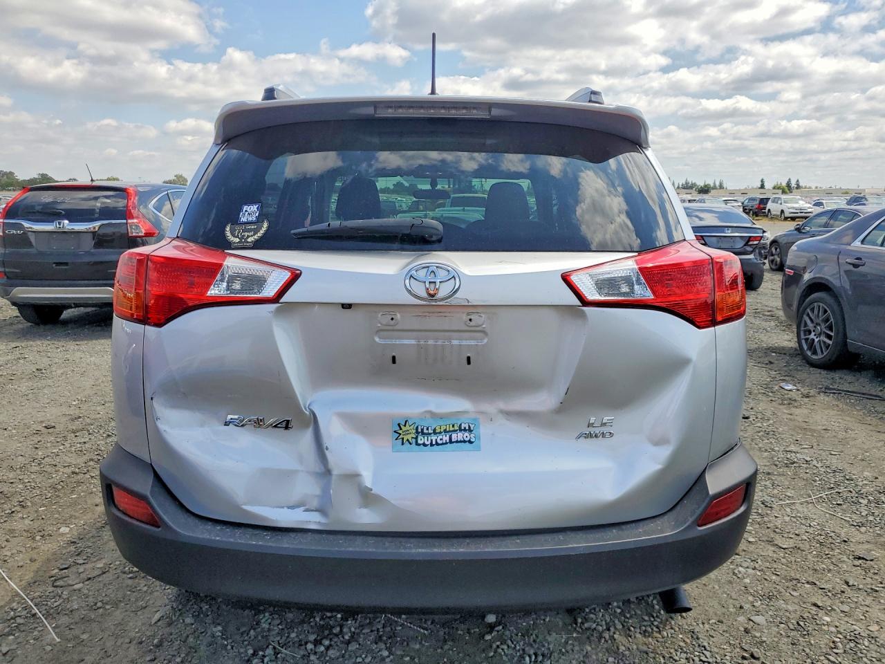 2013 Toyota Rav4 Le Silver vin: JTMBFREV7DD040817