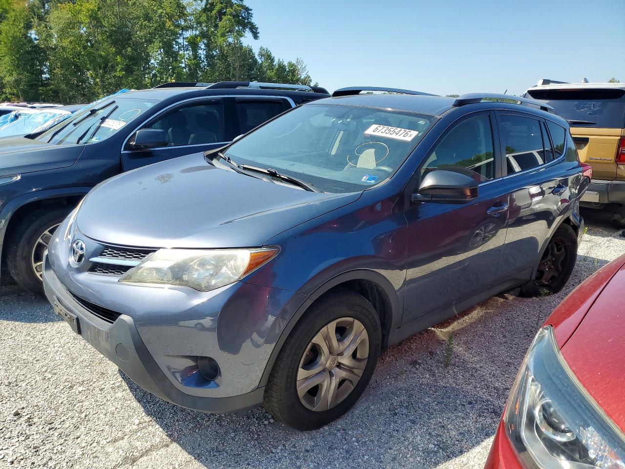 2014 Toyota Rav4 Le Blue vin: JTMBFREV7ED062656