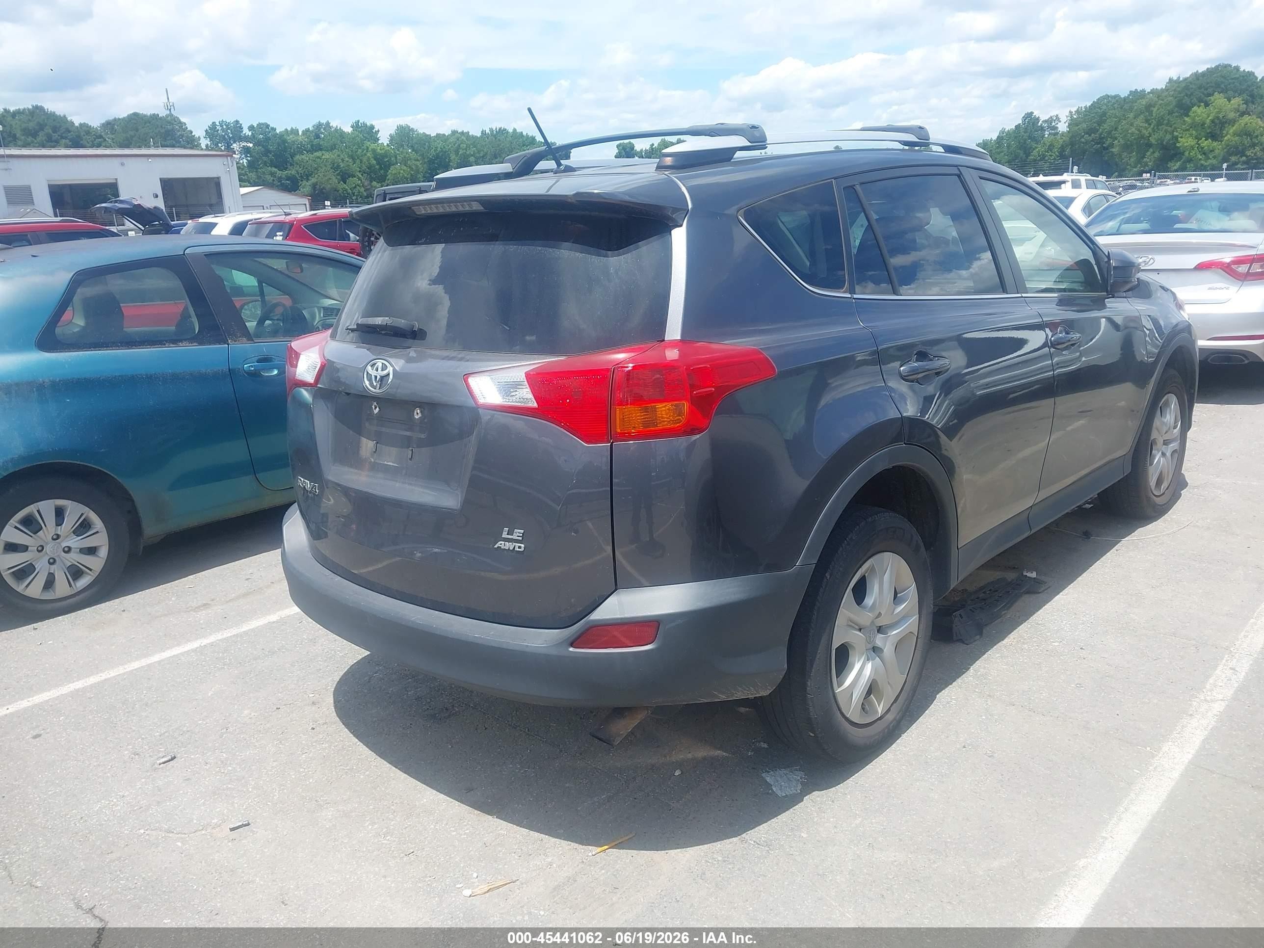 2014 Toyota Rav4 Le Gray vin: JTMBFREV7ED068652