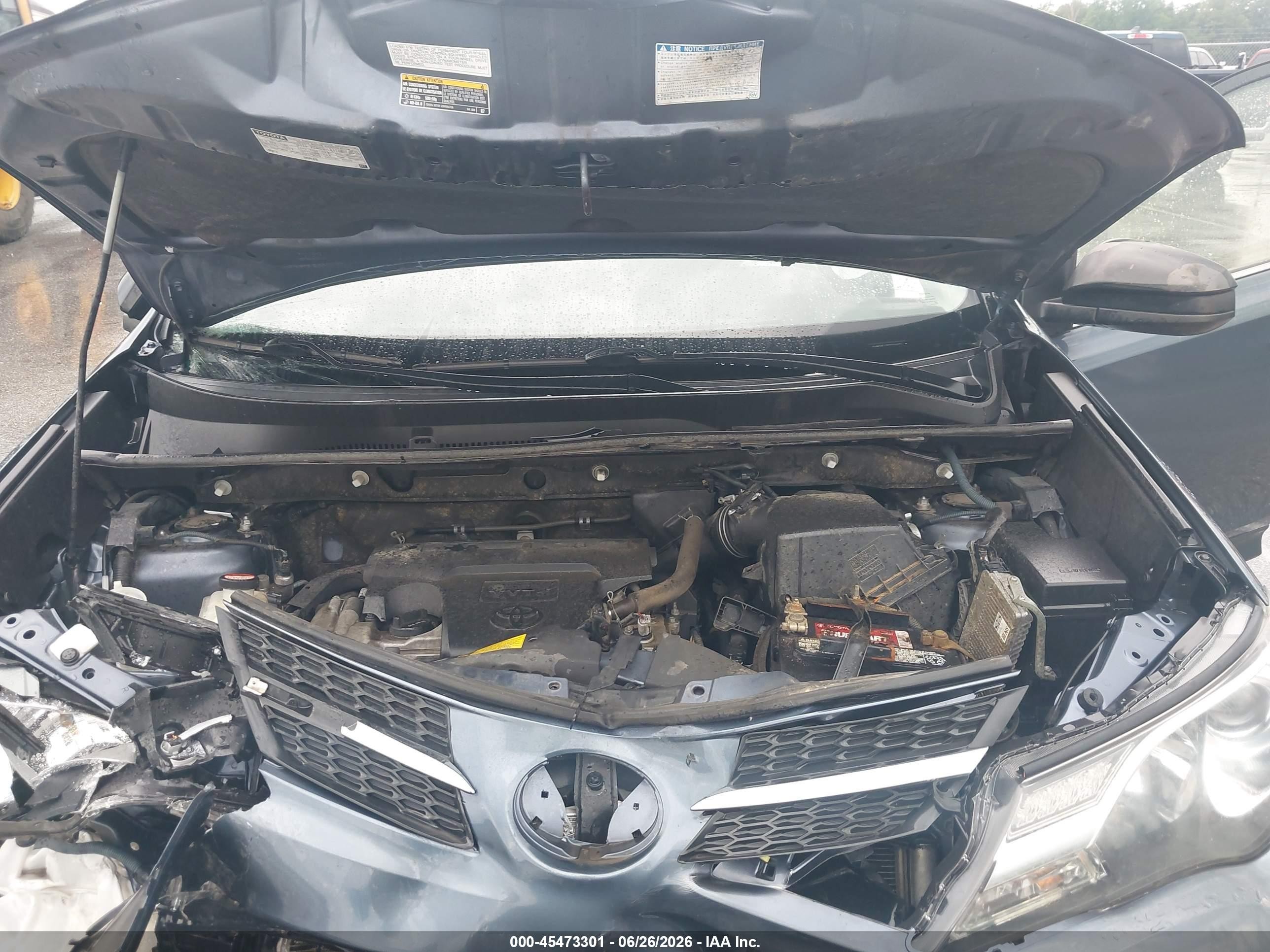 2014 Toyota Rav4 Le Синий vin: JTMBFREV7ED076931