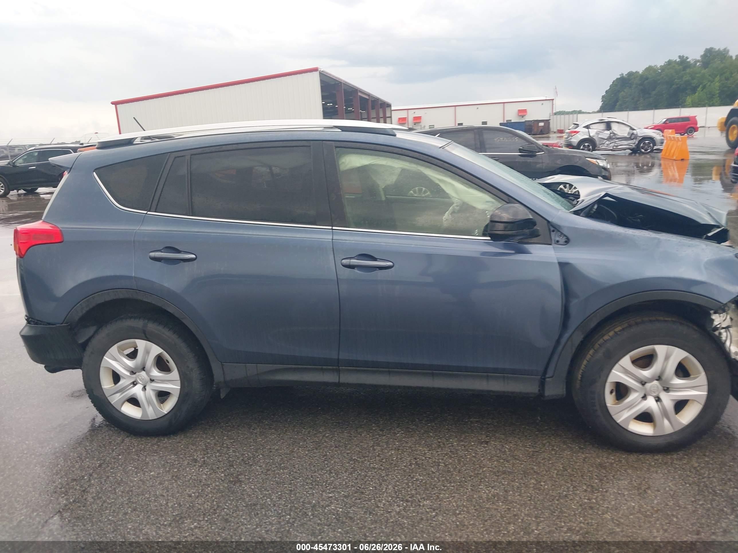 2014 Toyota Rav4 Le Синий vin: JTMBFREV7ED076931