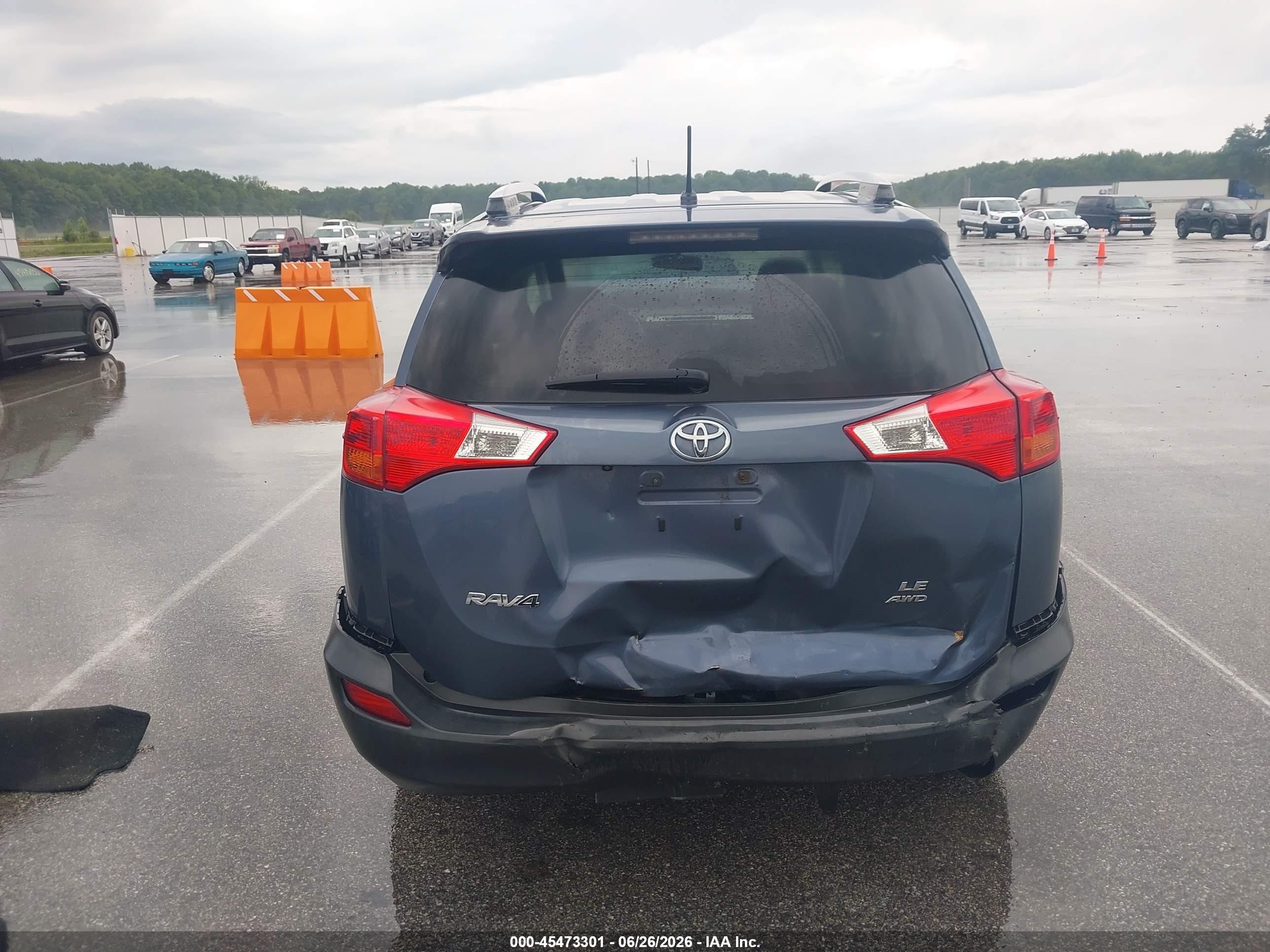 2014 Toyota Rav4 Le Синий vin: JTMBFREV7ED076931