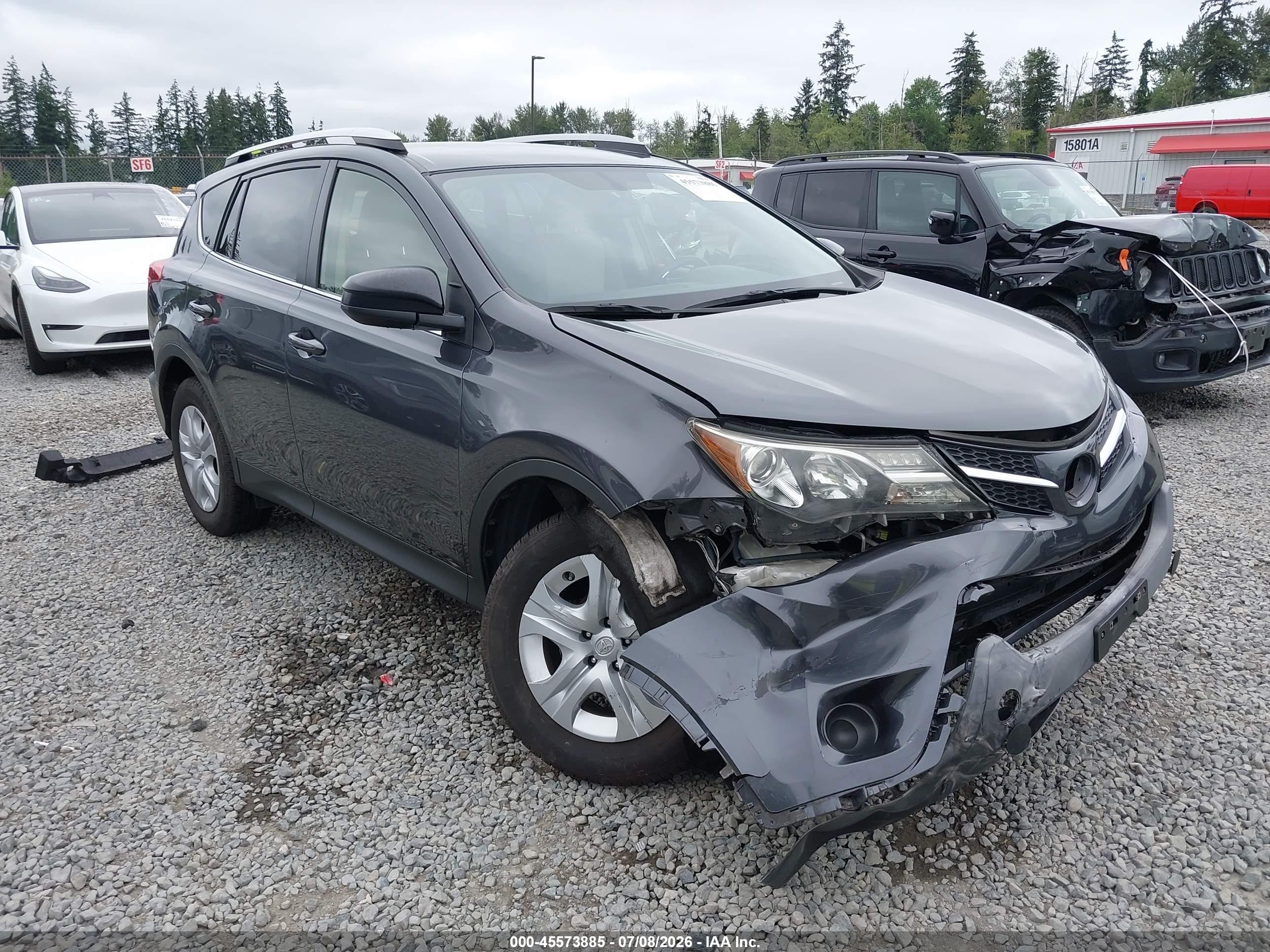 2015 Toyota Rav4 Le Серый vin: JTMBFREV7FD096792