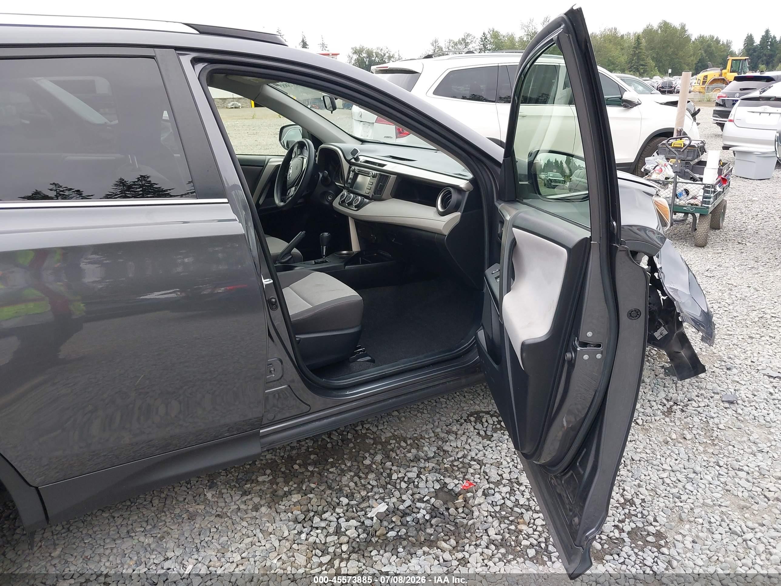 2015 Toyota Rav4 Le Серый vin: JTMBFREV7FD096792
