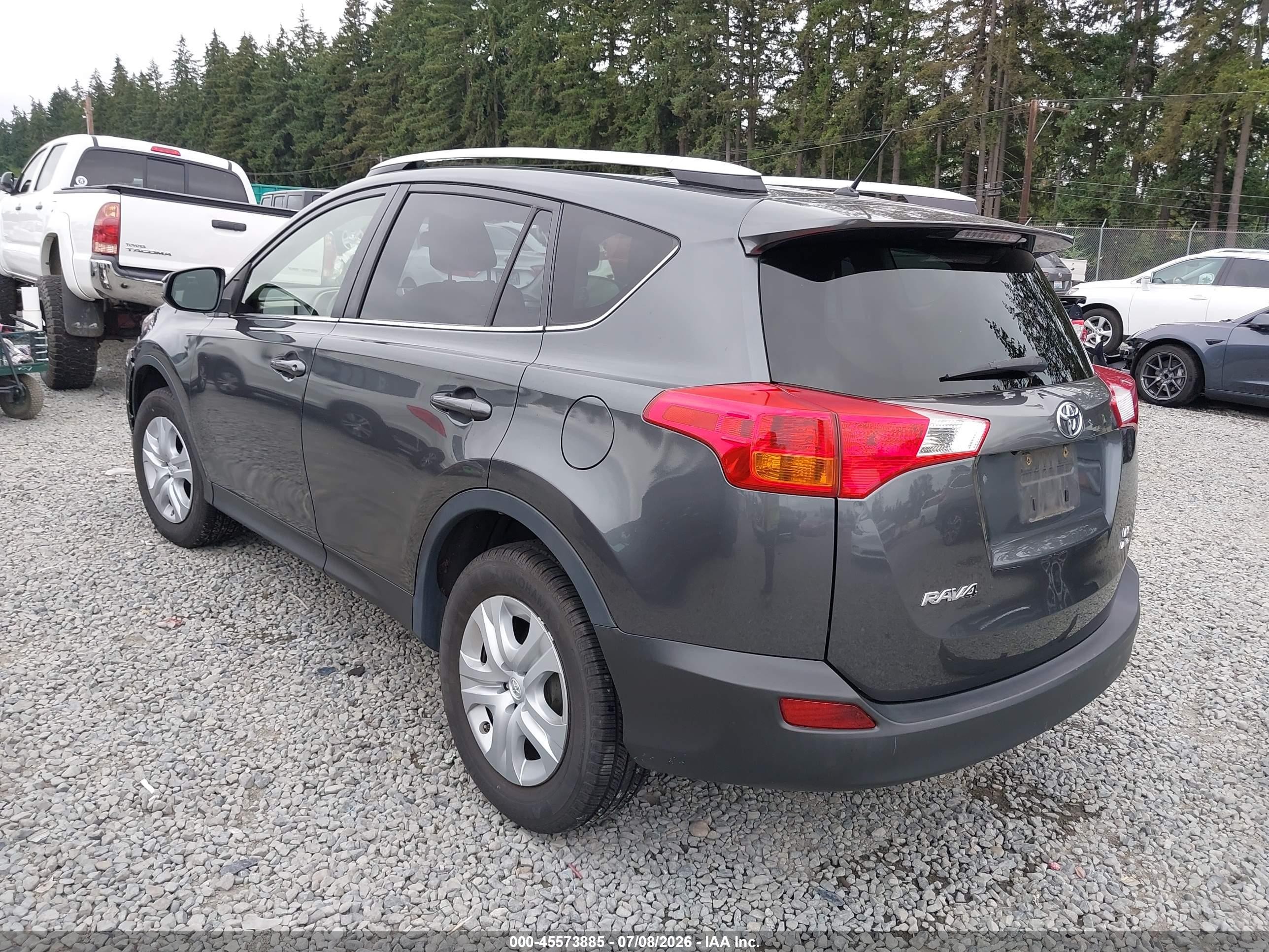 2015 Toyota Rav4 Le Серый vin: JTMBFREV7FD096792