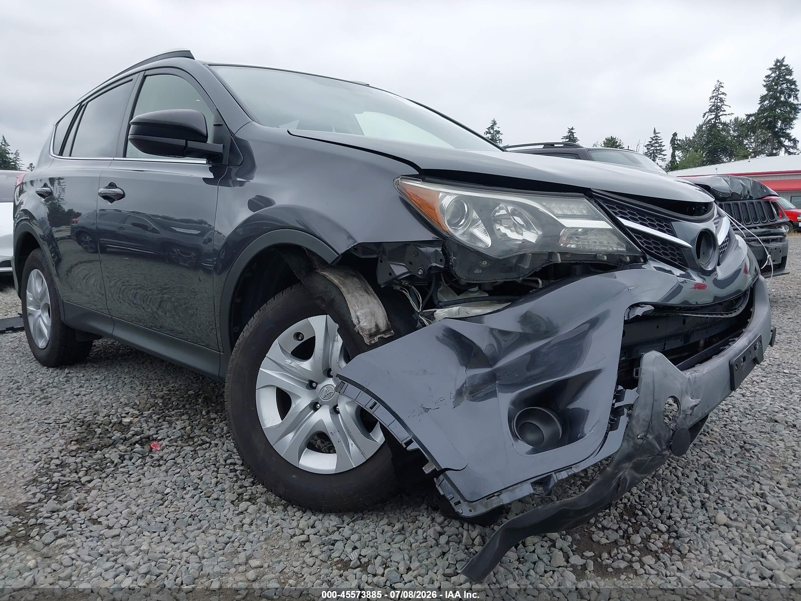 2015 Toyota Rav4 Le Серый vin: JTMBFREV7FD096792