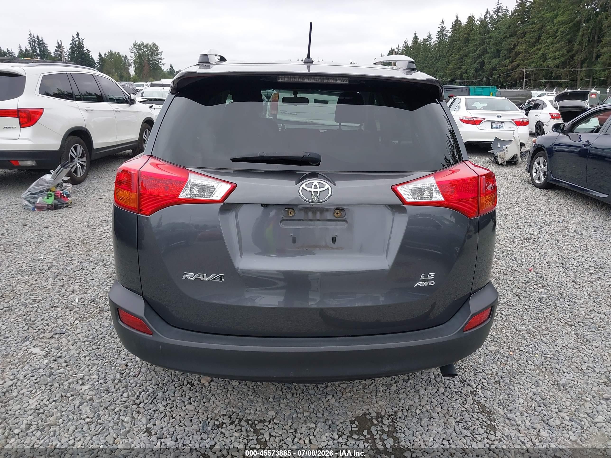 2015 Toyota Rav4 Le Серый vin: JTMBFREV7FD096792