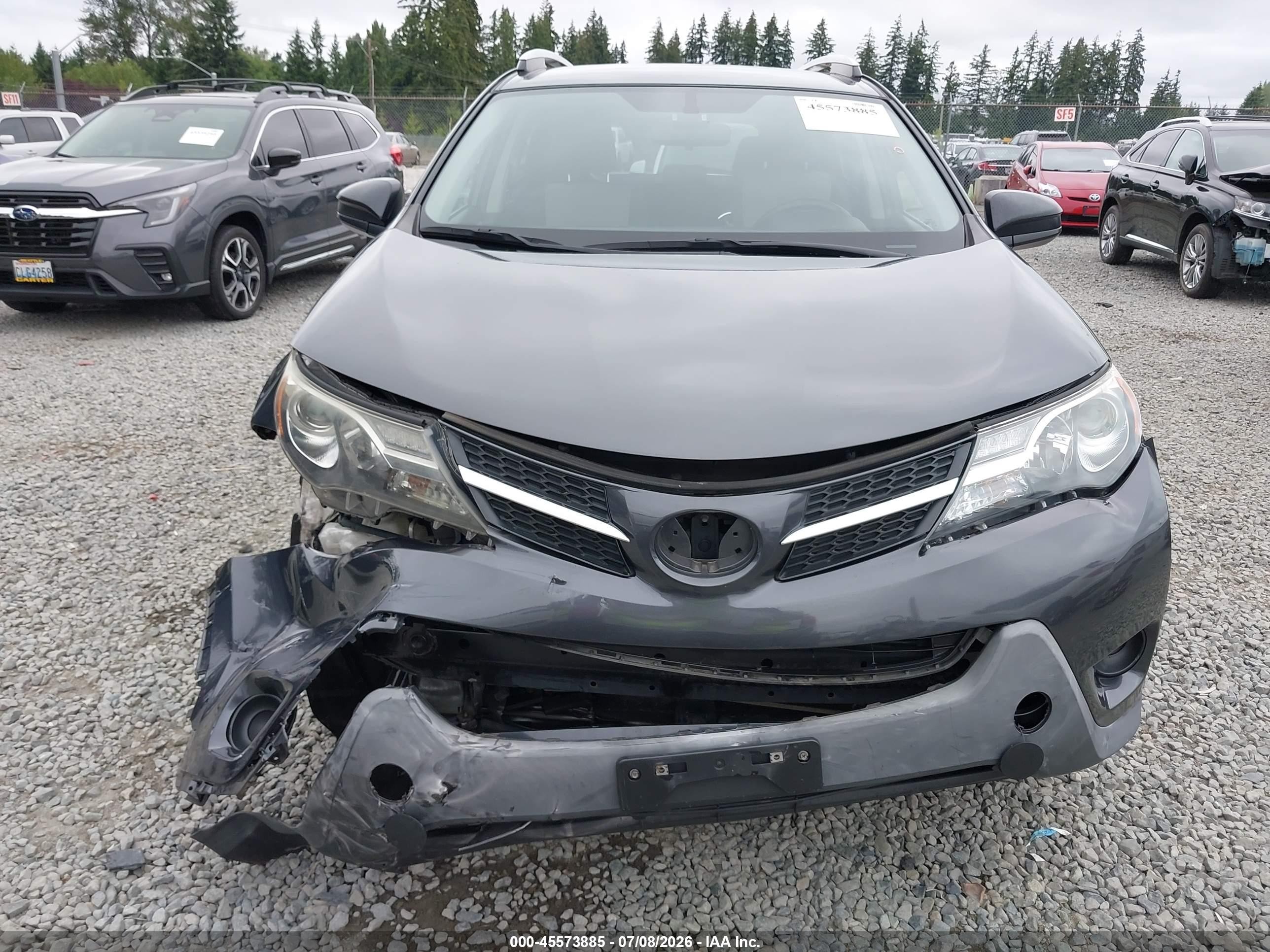 2015 Toyota Rav4 Le Серый vin: JTMBFREV7FD096792