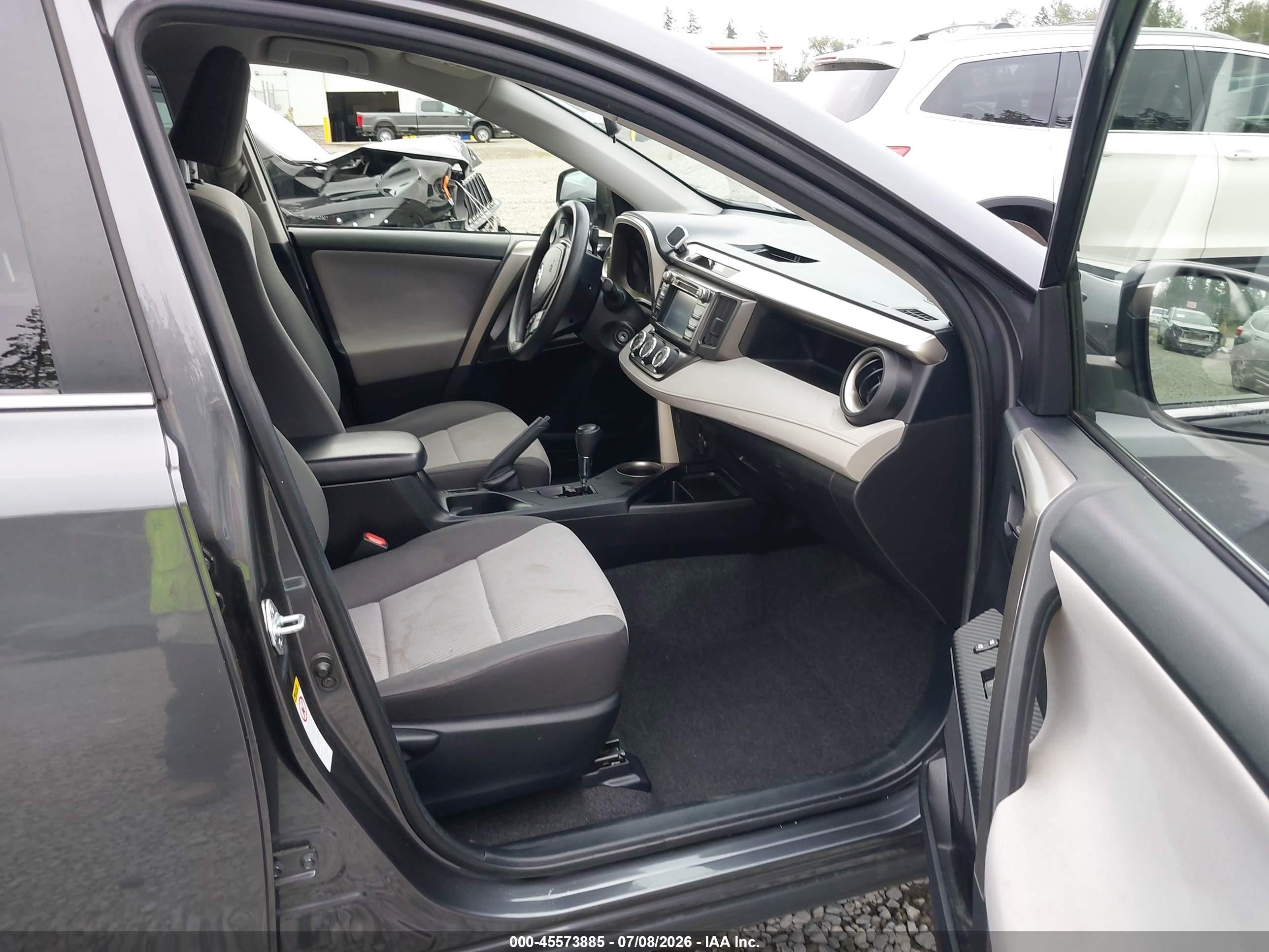 2015 Toyota Rav4 Le Серый vin: JTMBFREV7FD096792