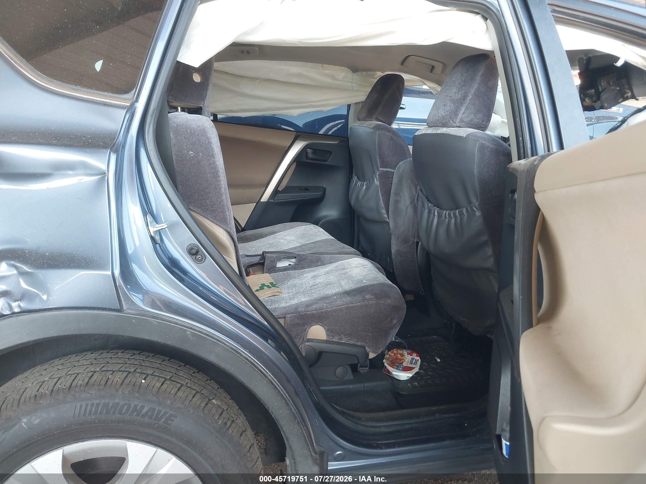 2013 Toyota Rav4 Le Blue vin: JTMBFREV8D5001454