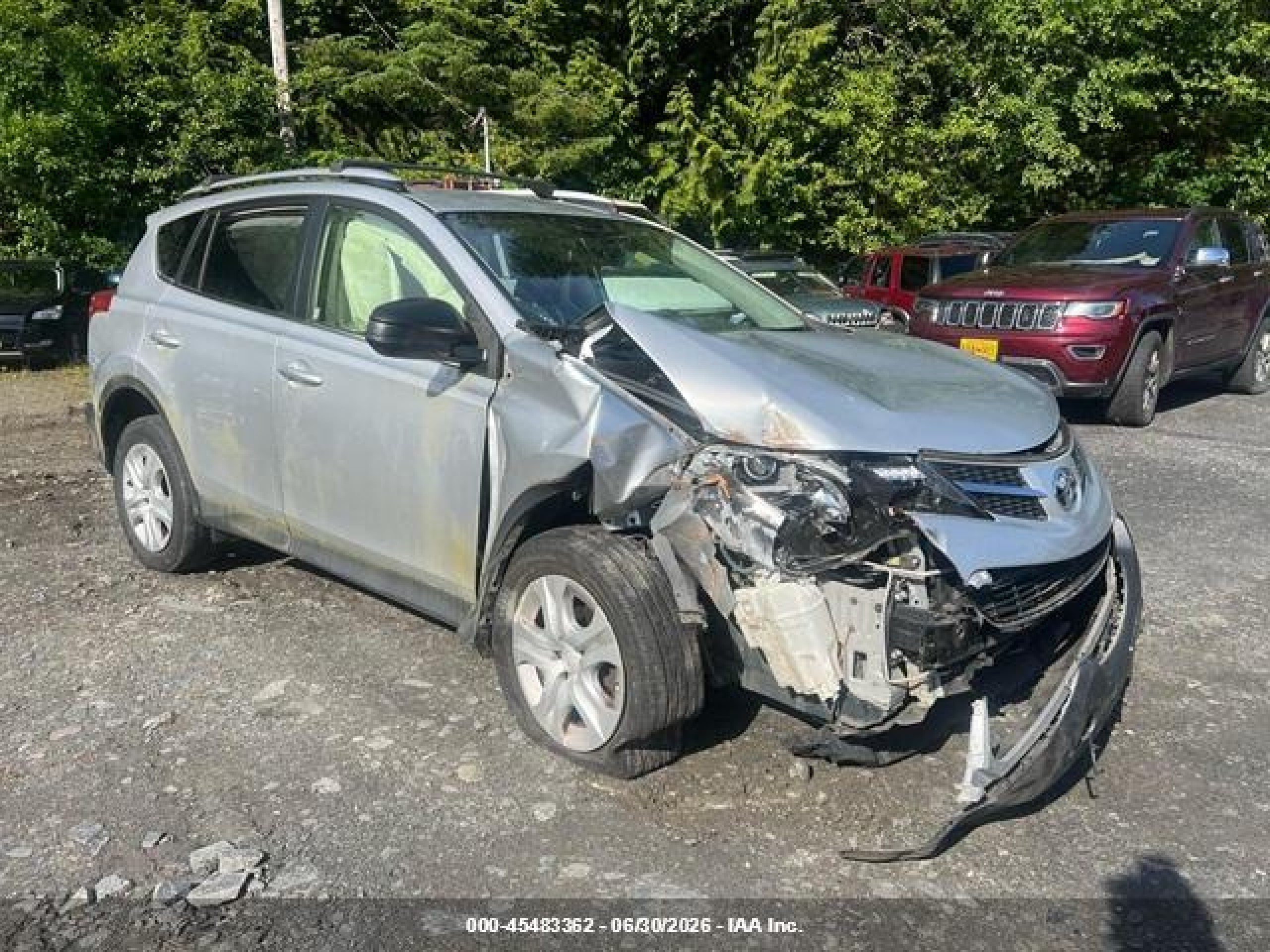 2013 Toyota Rav4 Le Silver vin: JTMBFREV8DD021922