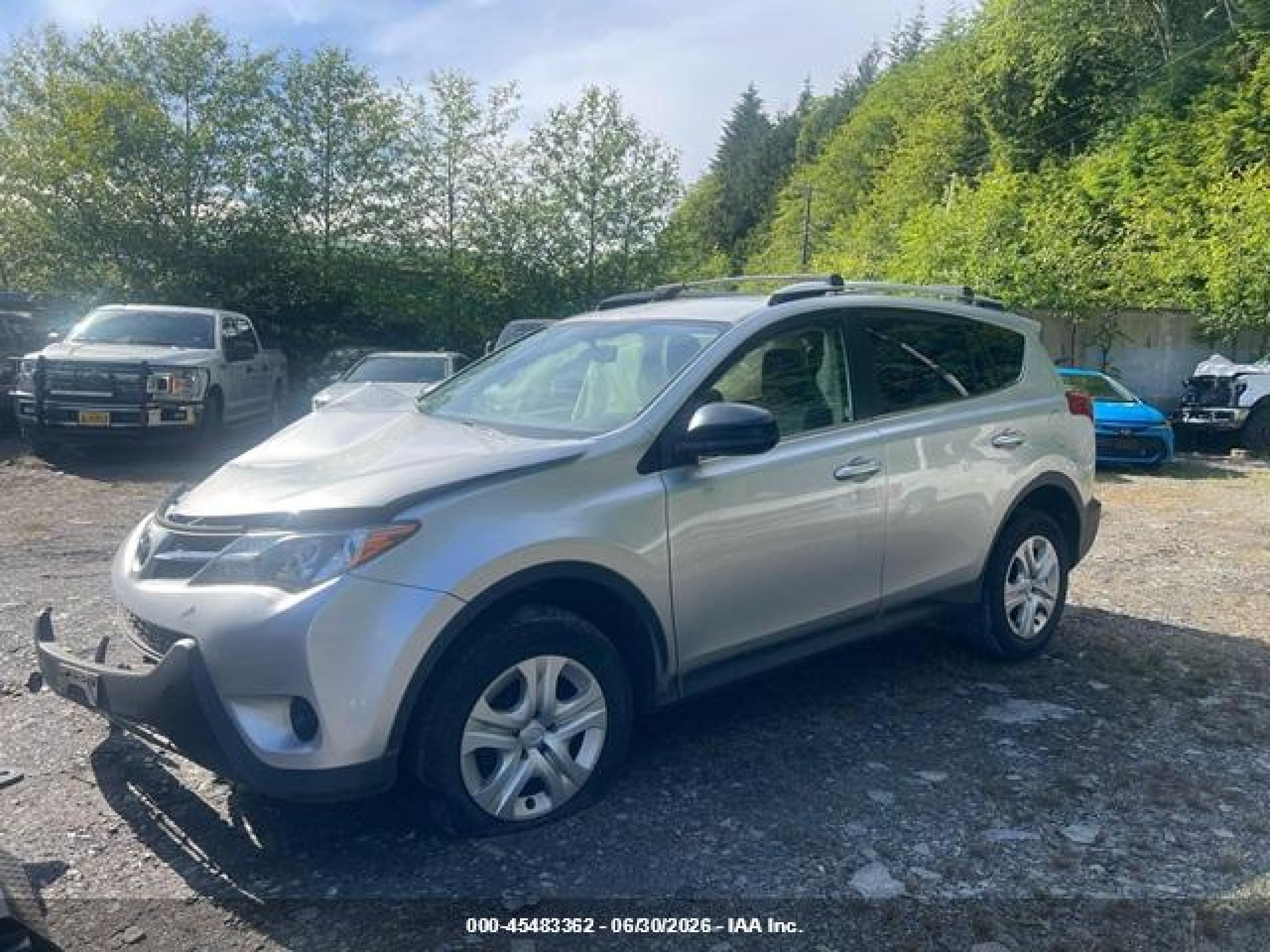 2013 Toyota Rav4 Le Silver vin: JTMBFREV8DD021922