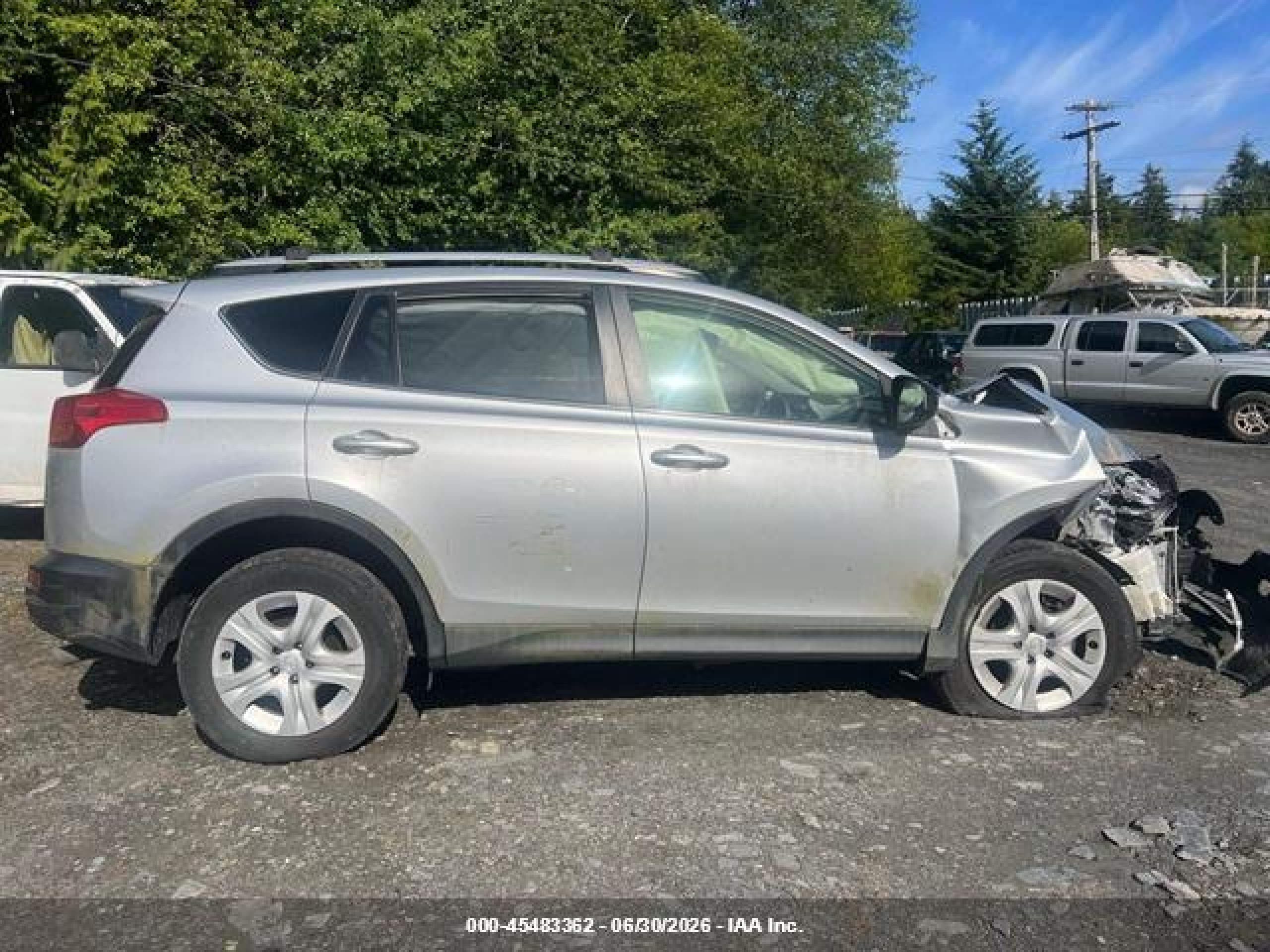 2013 Toyota Rav4 Le Silver vin: JTMBFREV8DD021922