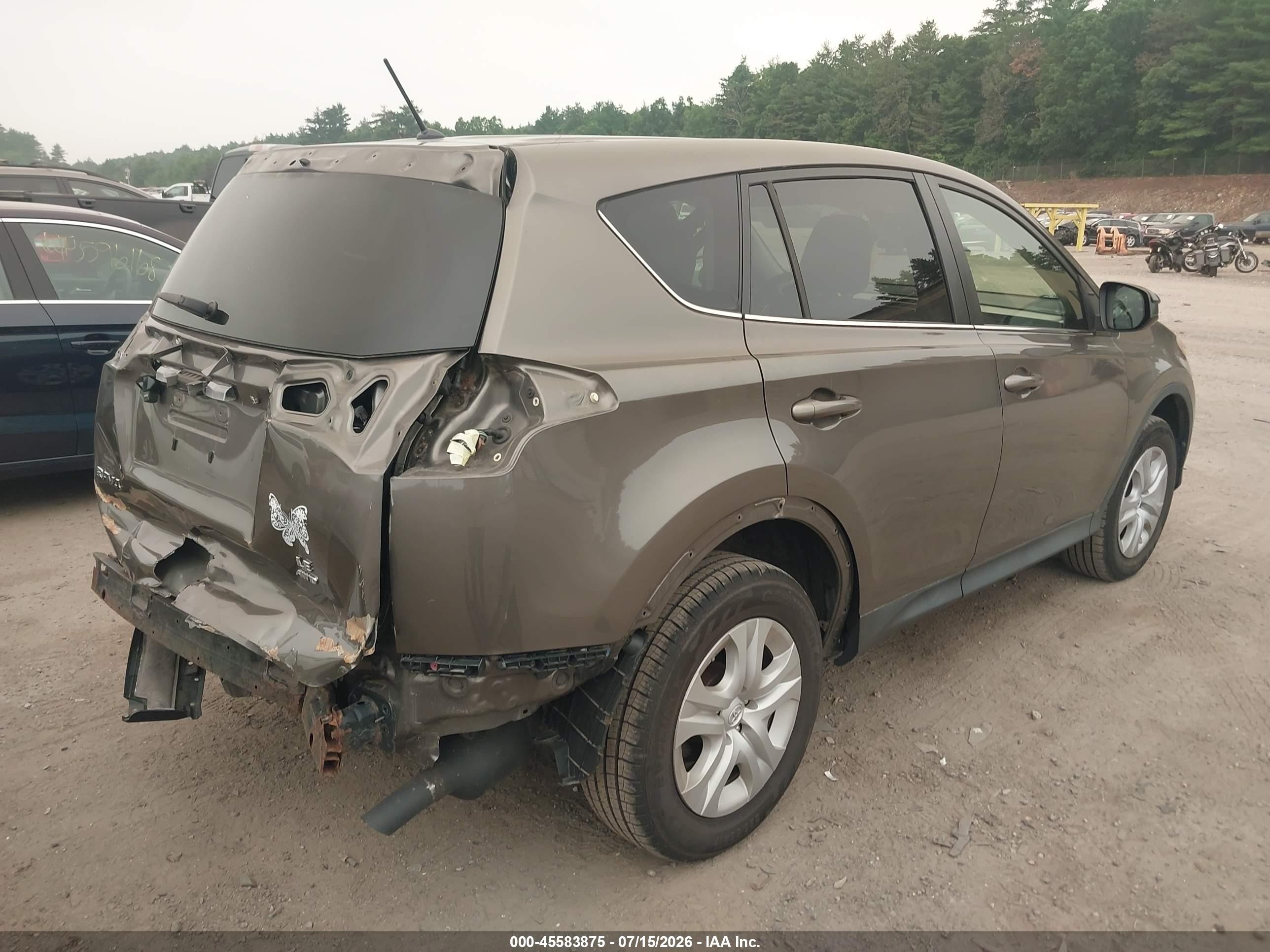 2015 Toyota Rav4 Le Brown vin: JTMBFREV8FD159544
