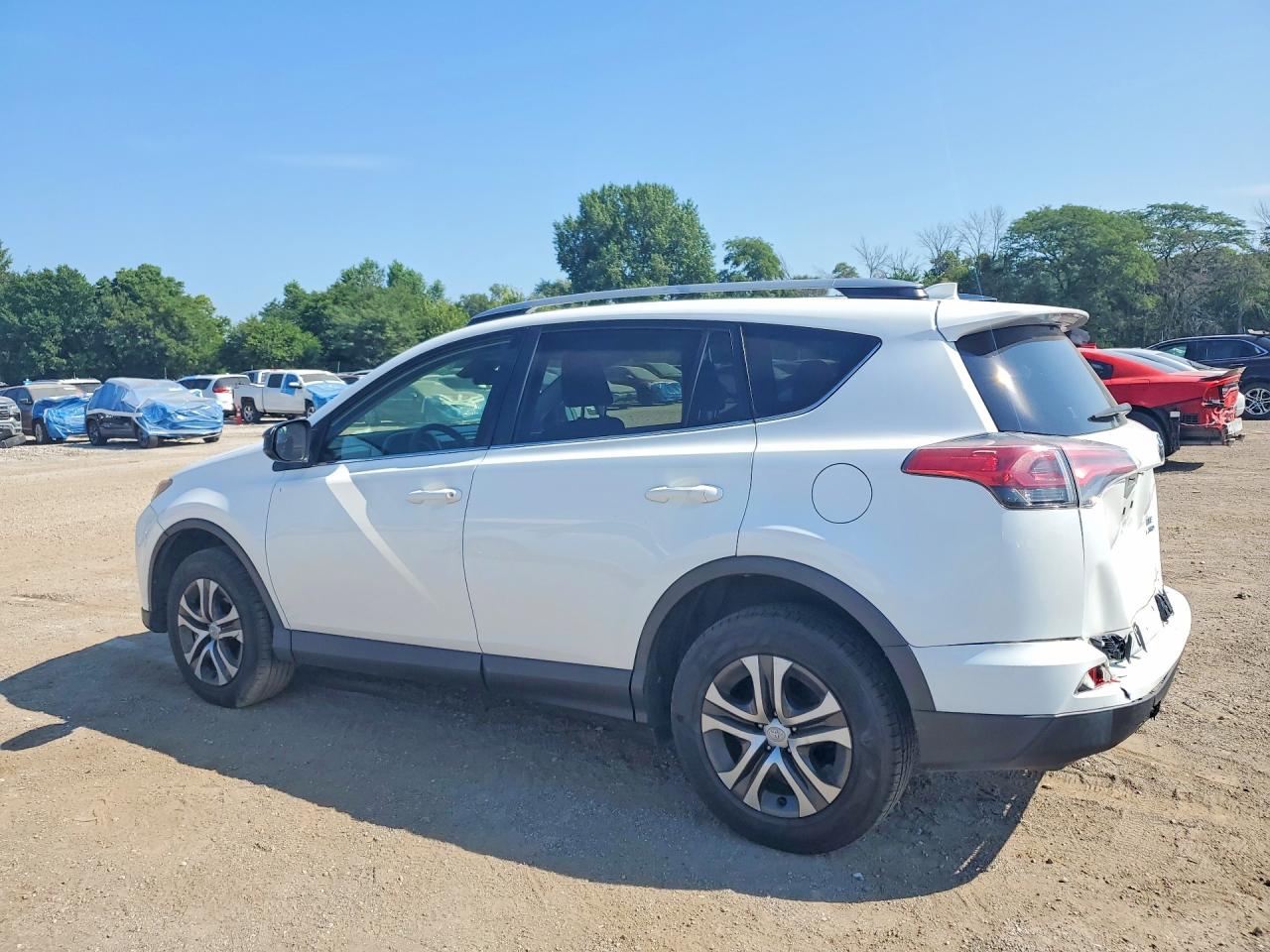 2017 Toyota Rav4 Le White vin: JTMBFREV8HD202198