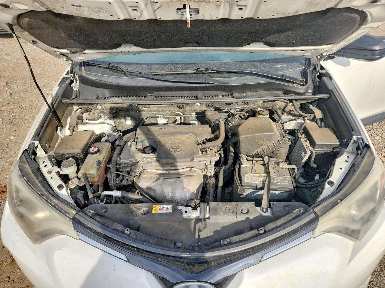 2017 Toyota Rav4 Le White vin: JTMBFREV8HD204419