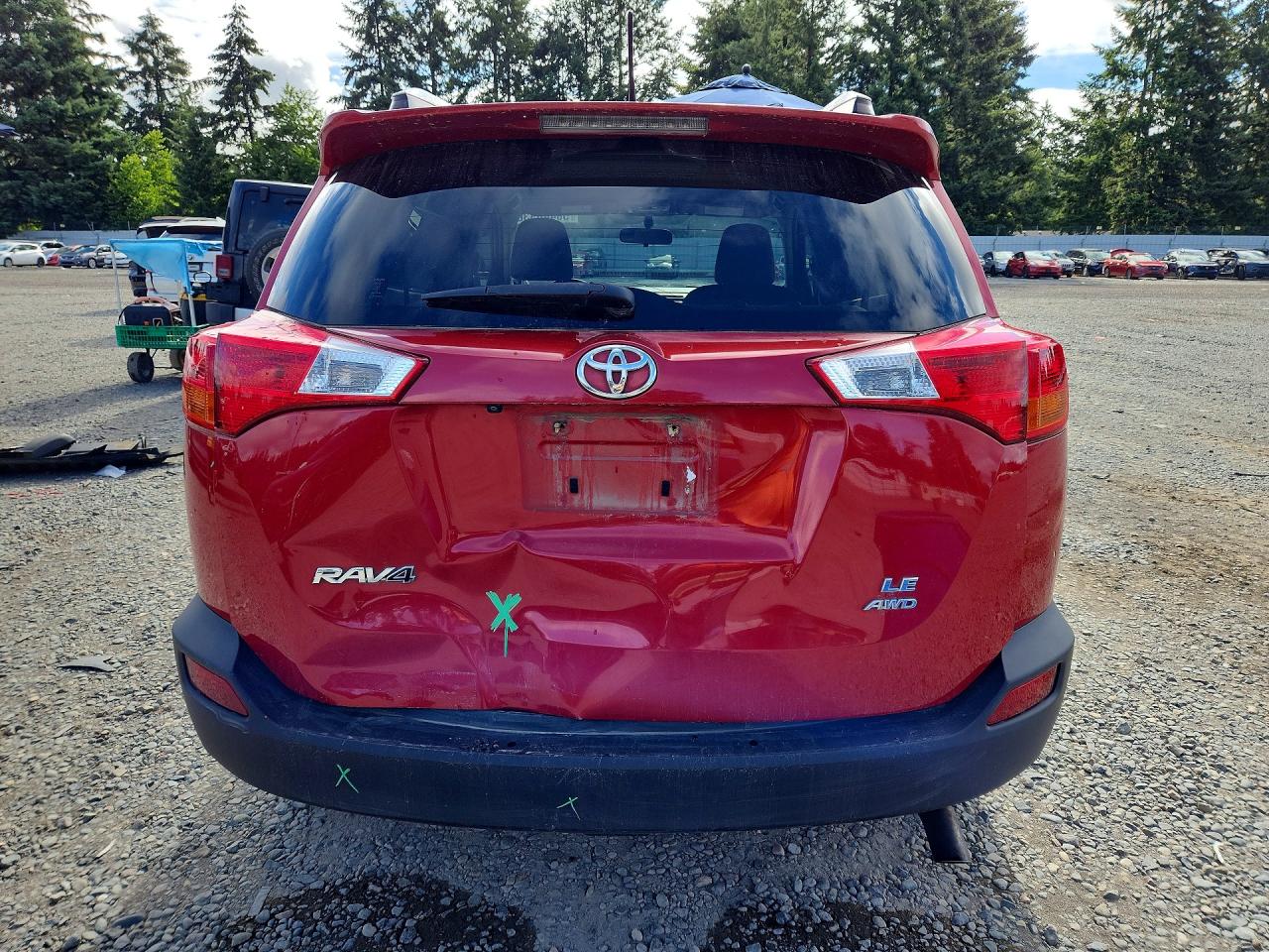 2013 Toyota Rav4 Le Red vin: JTMBFREV9D5012592